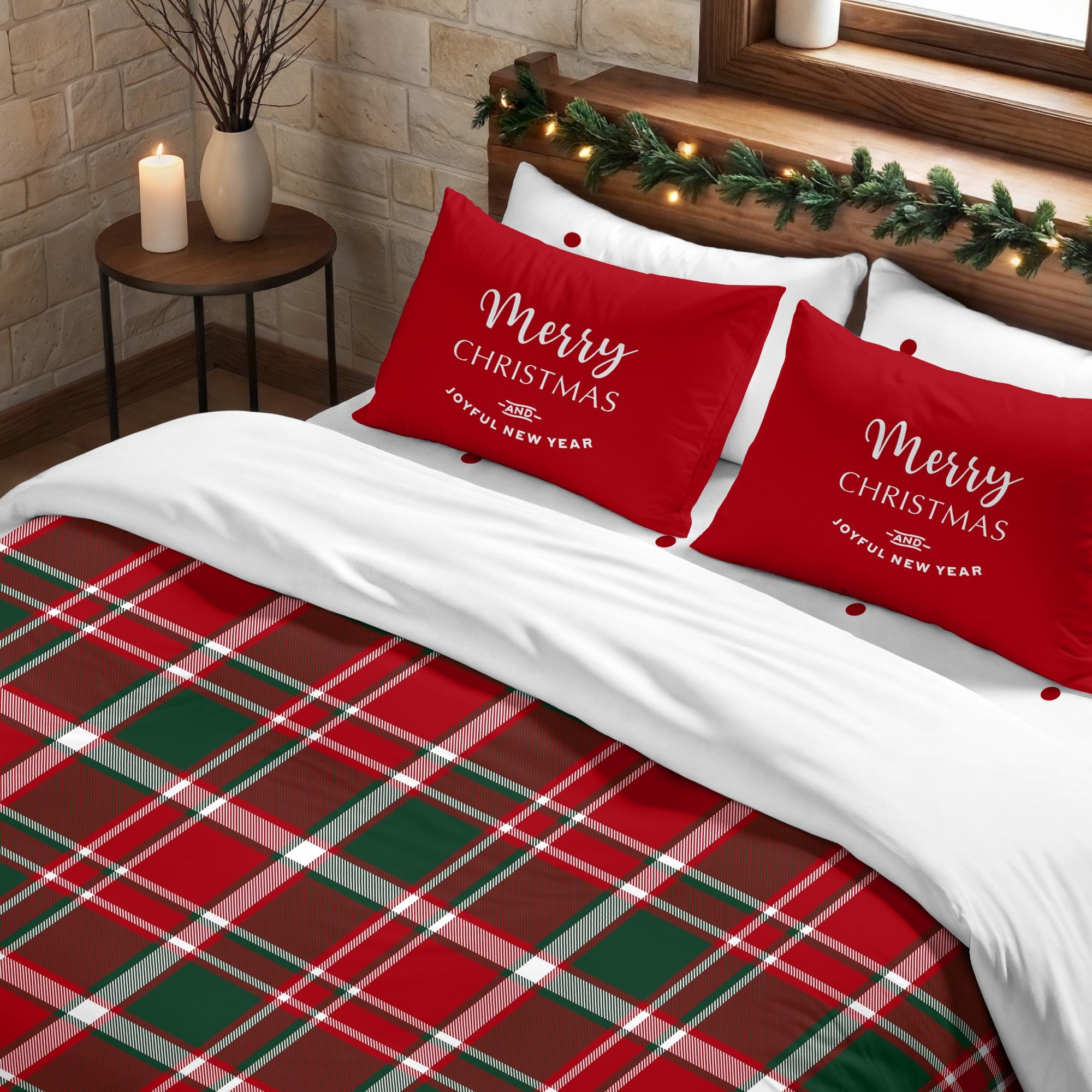 Housse de couette à clics 100% coton Laponia 16