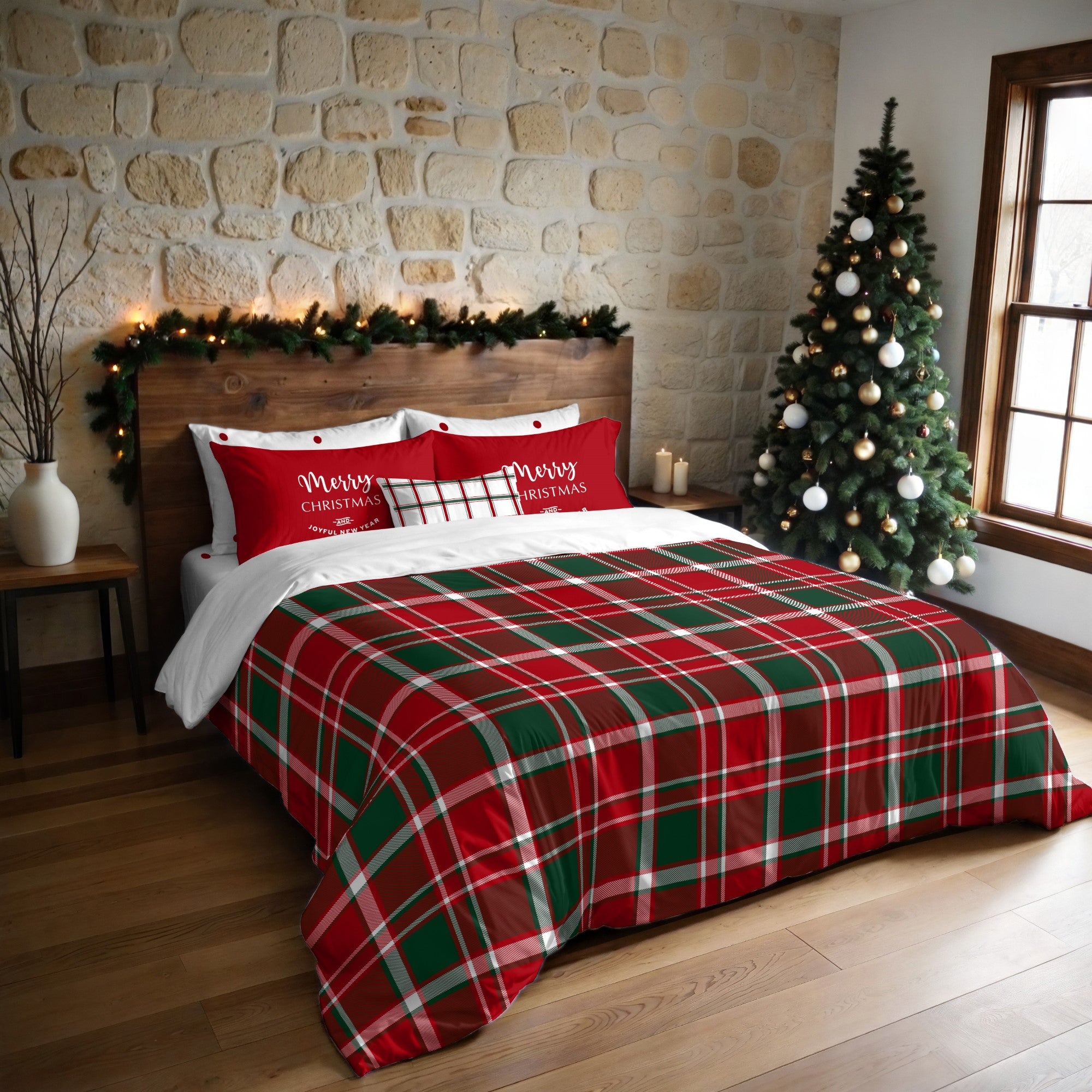 Housse de couette à clics 100% coton Laponia 16