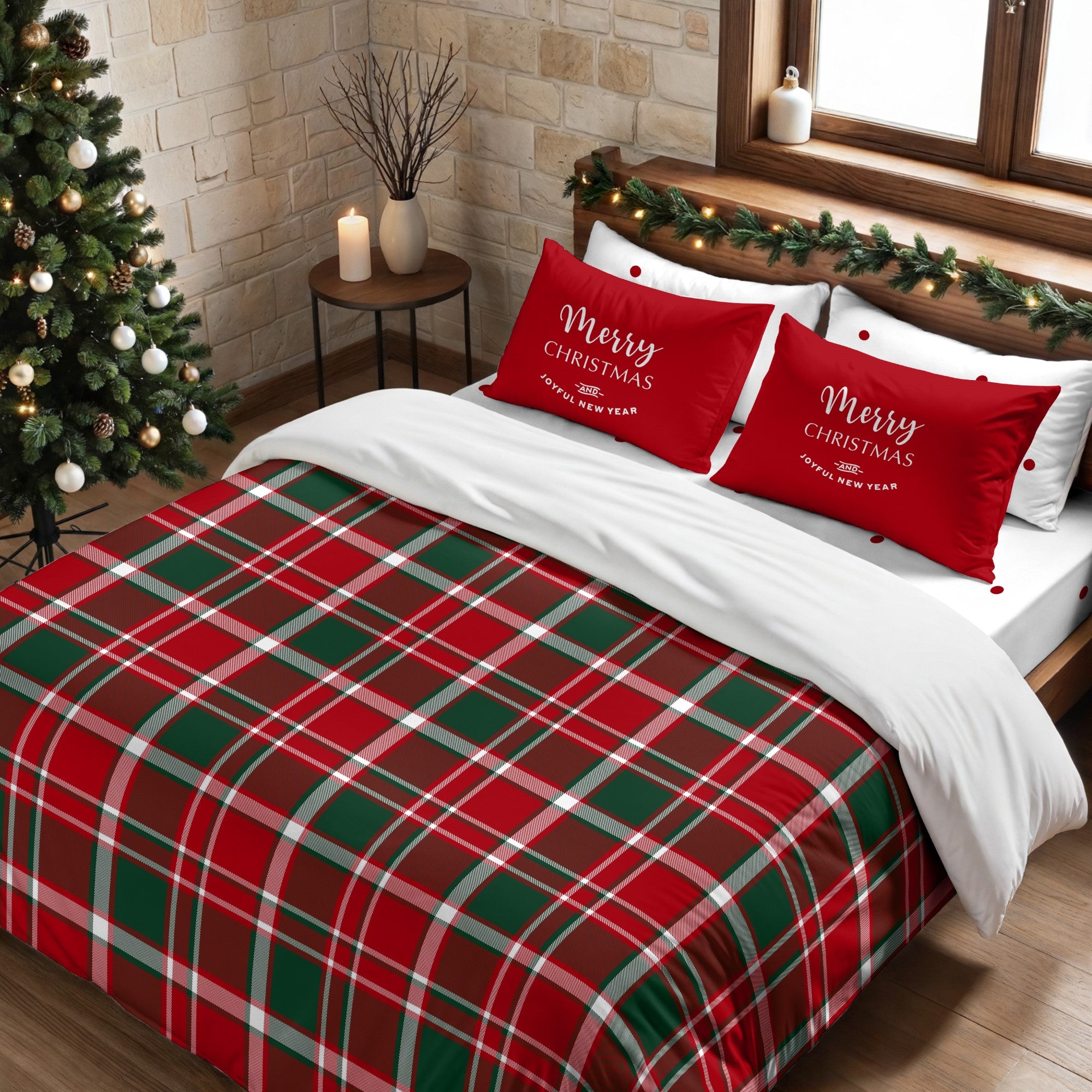 Housse de couette à clics 100% coton Laponia 16