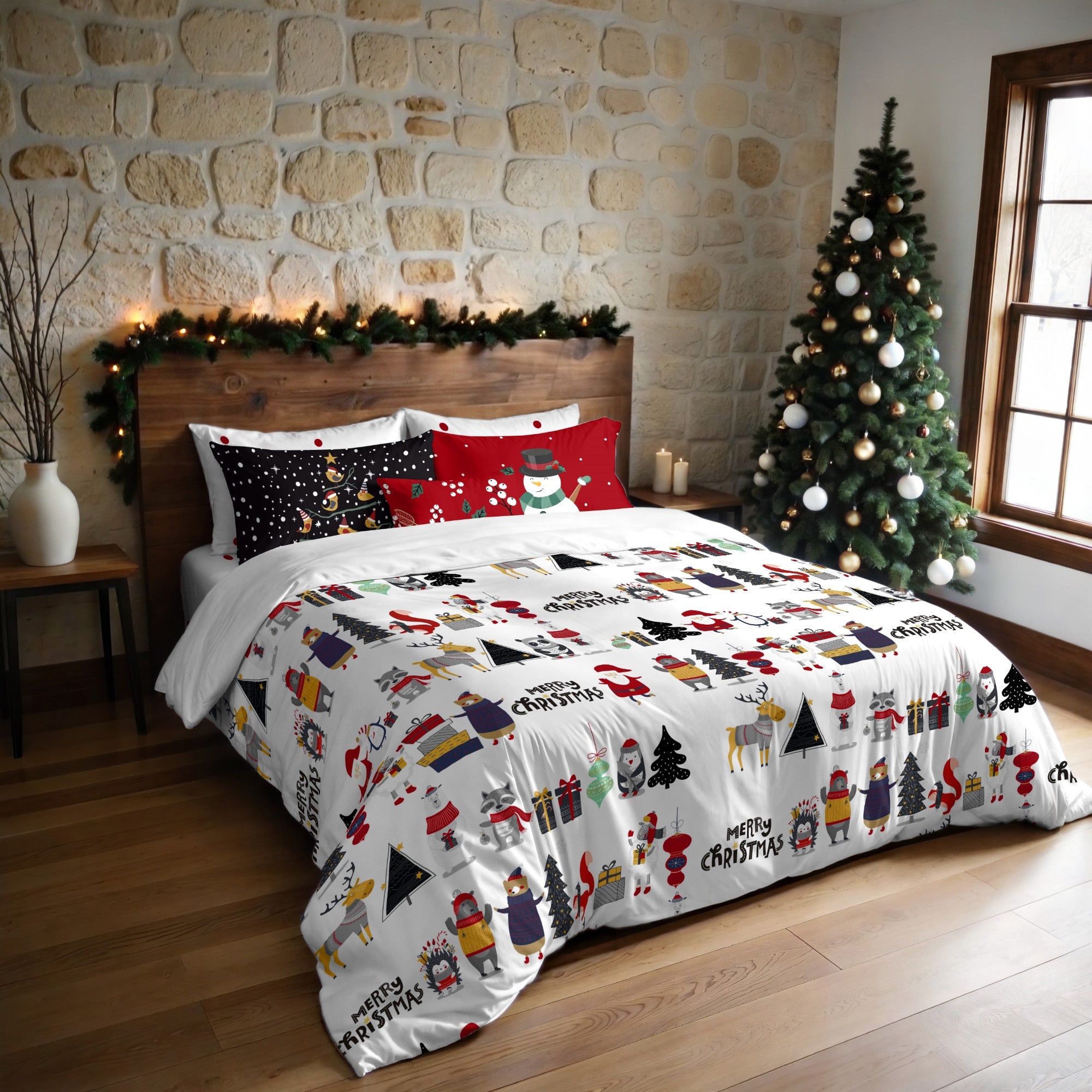 Housse de couette à clics 100% coton Laponia 17