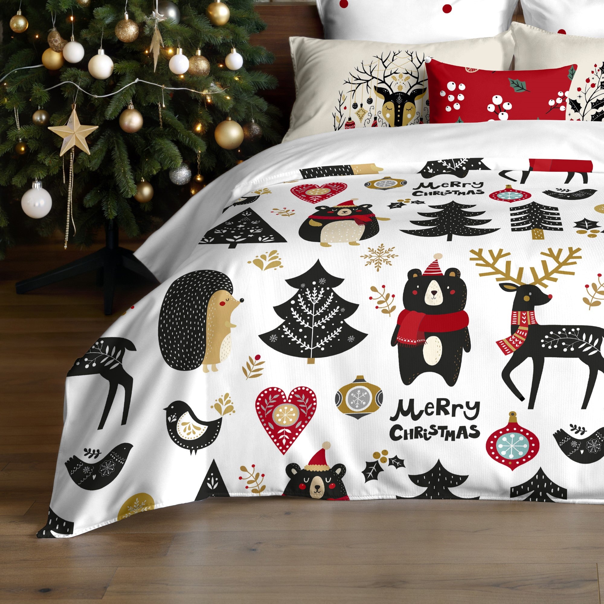 Housse de couette à clics 100% coton Laponia 18