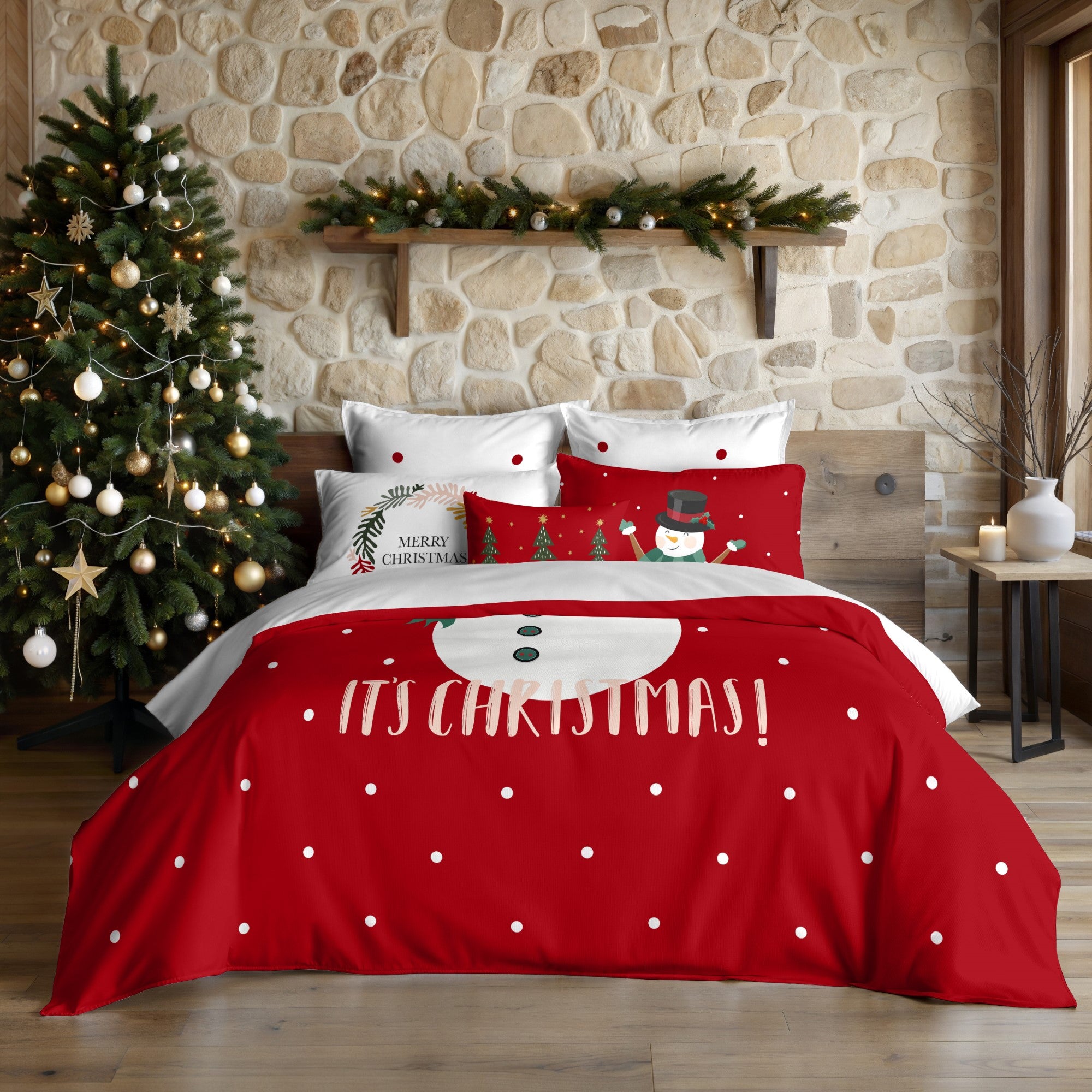Duvet cover with clicks 100% cotton Lapland 20