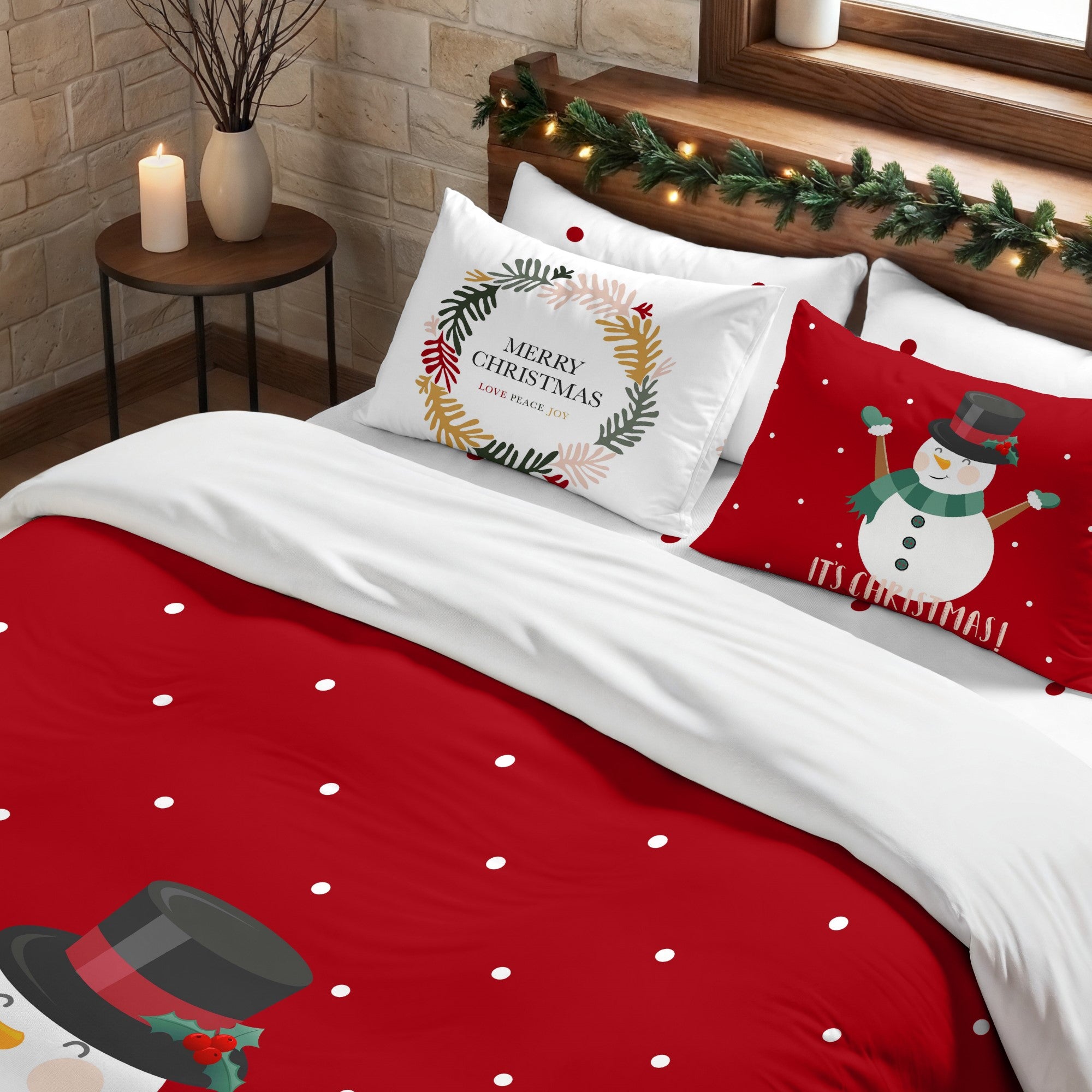 Duvet cover with clicks 100% cotton Lapland 20