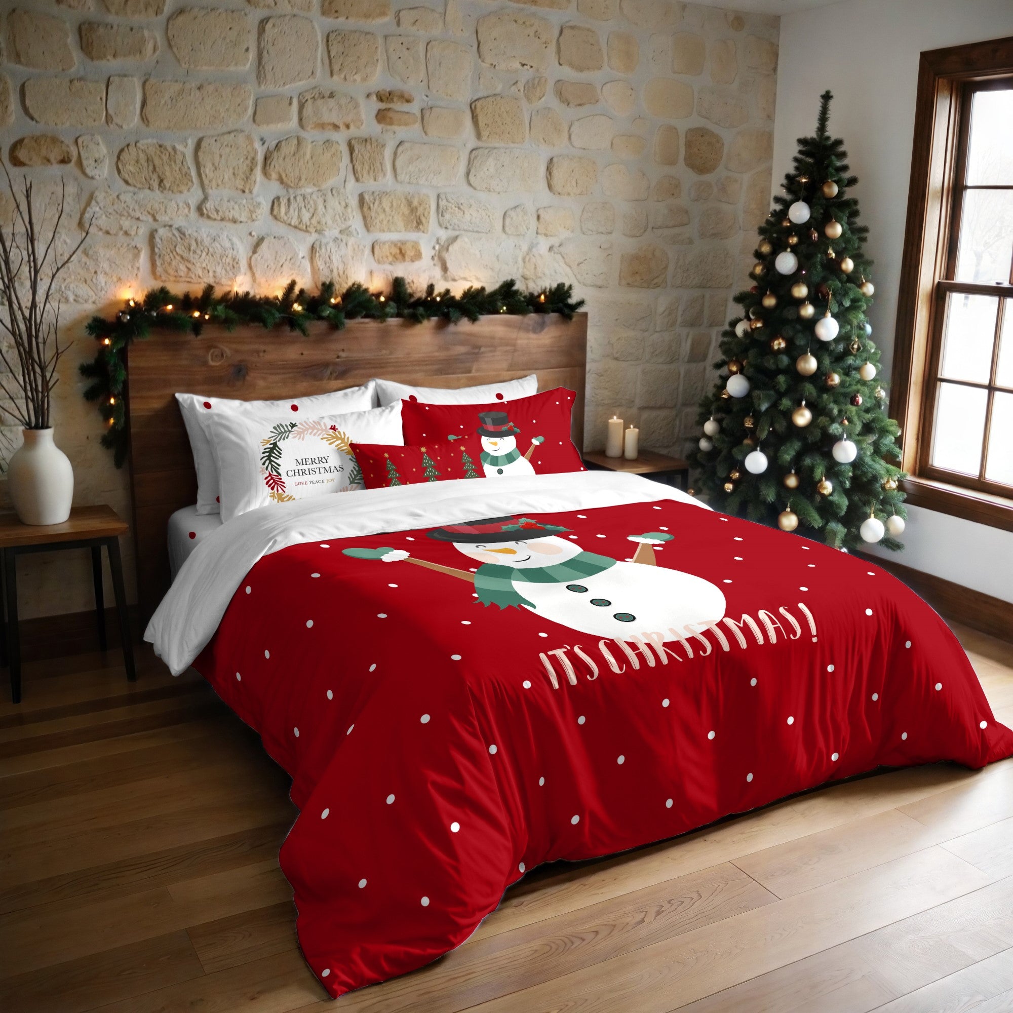 Duvet cover with clicks 100% cotton Lapland 20