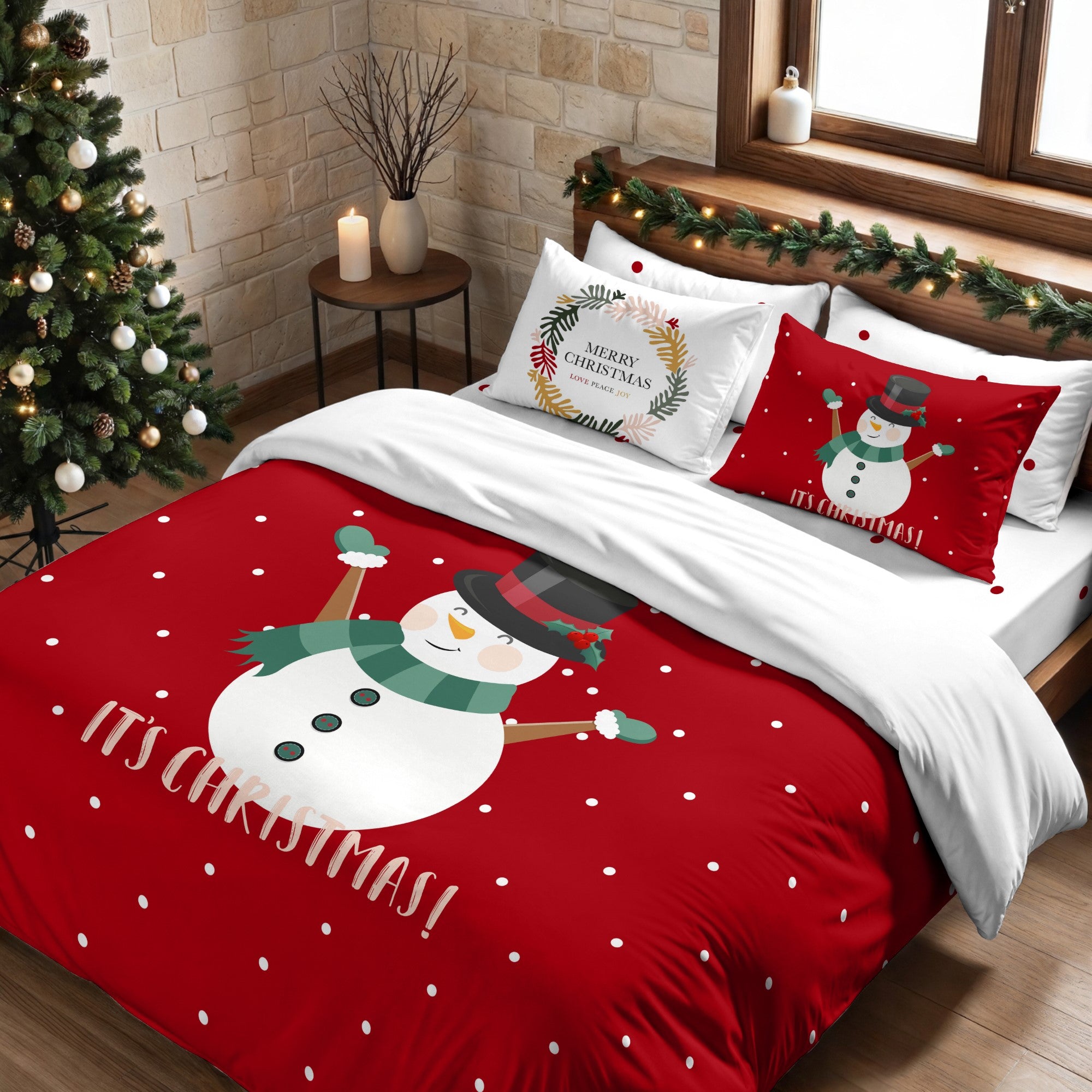 Duvet cover with clicks 100% cotton Lapland 20