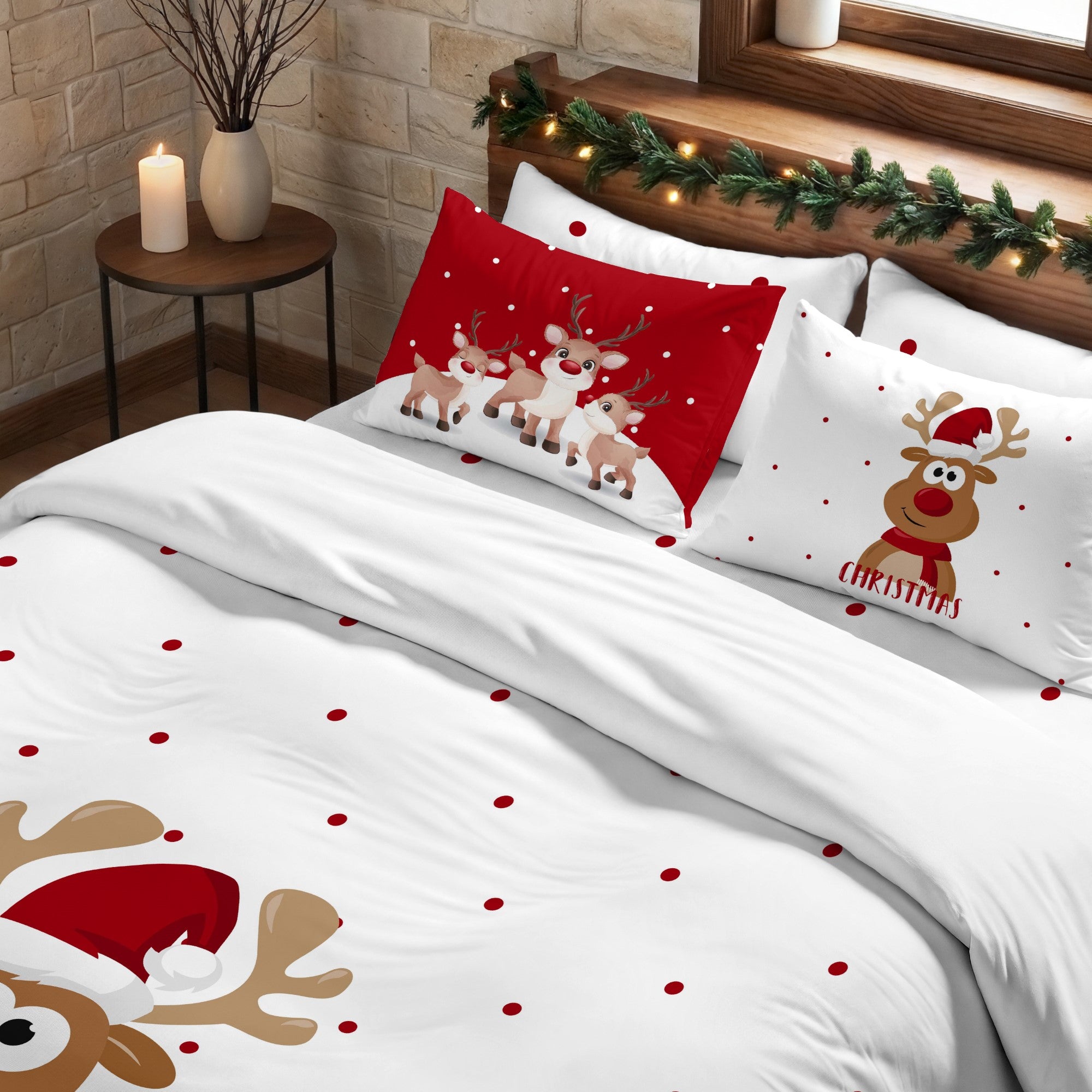 Duvet cover with clicks 100% cotton Lapland 21