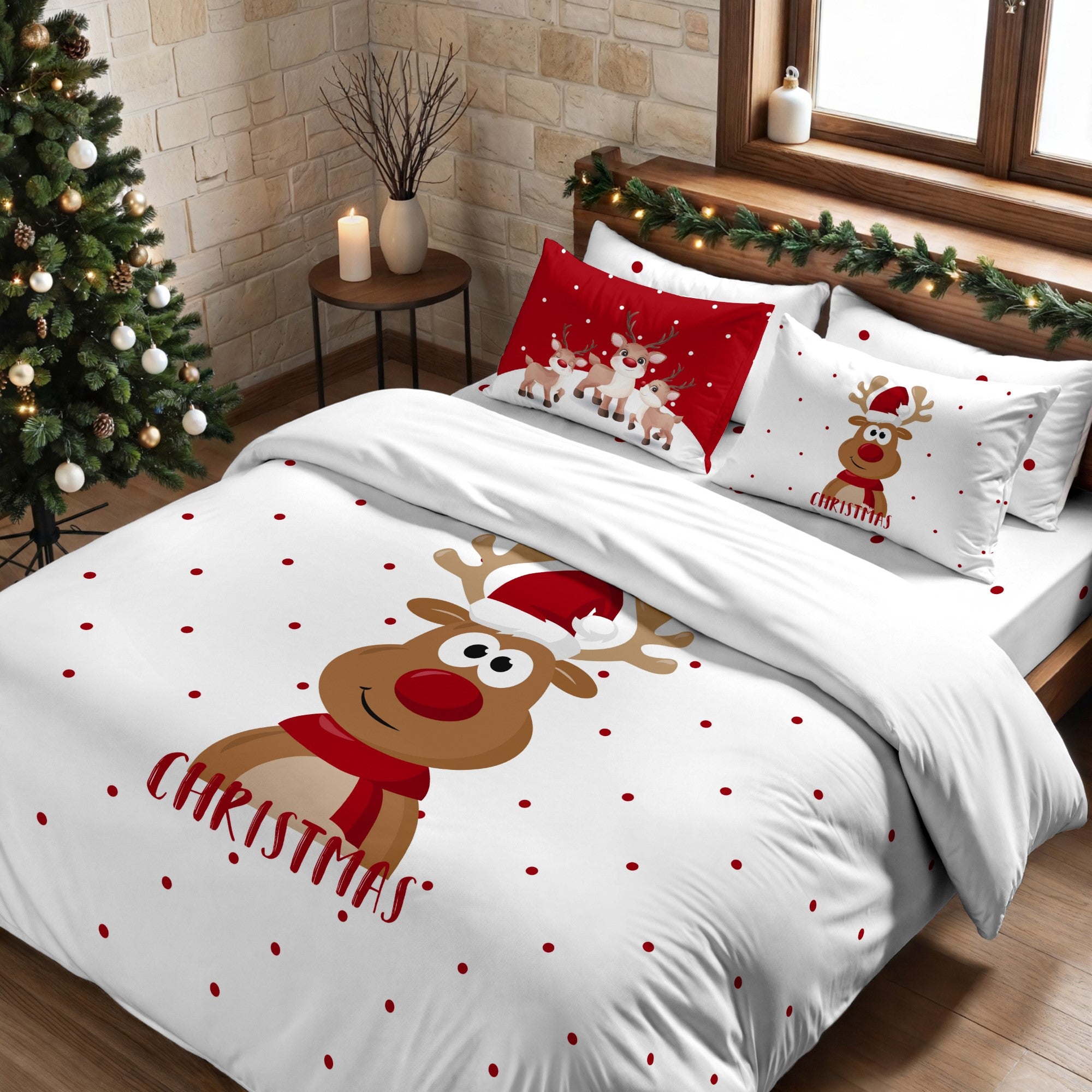 Duvet cover with clicks 100% cotton Lapland 21