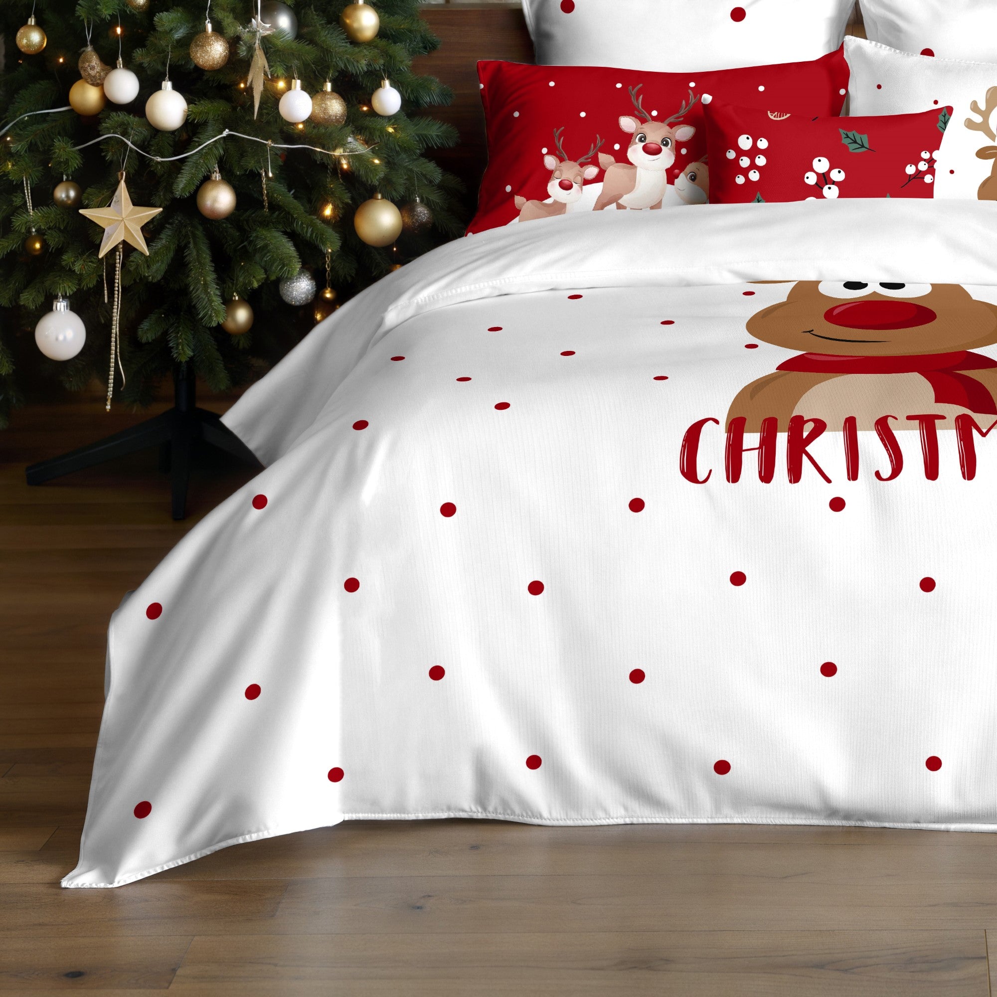 Duvet cover with clicks 100% cotton Lapland 21
