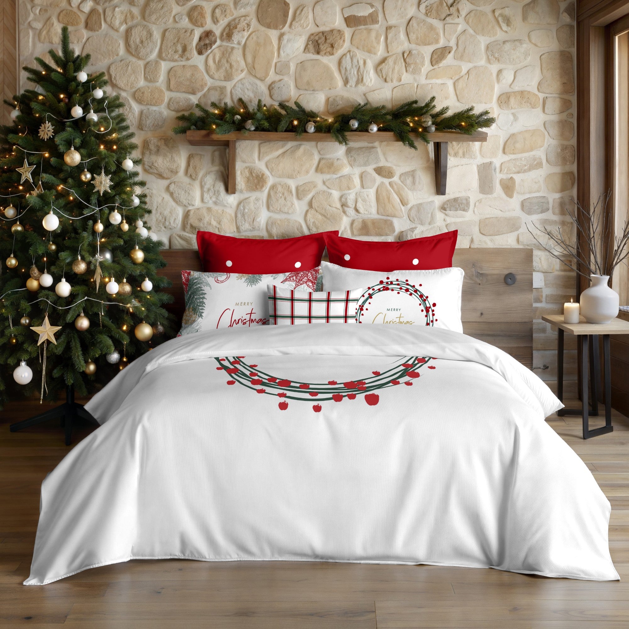 Duvet cover with clicks 100% cotton Lapland 23