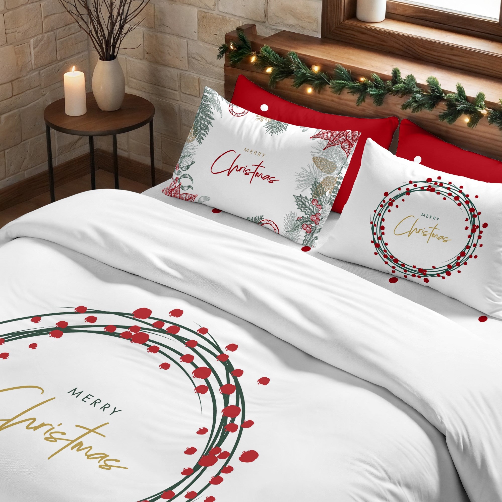 Duvet cover with clicks 100% cotton Lapland 23