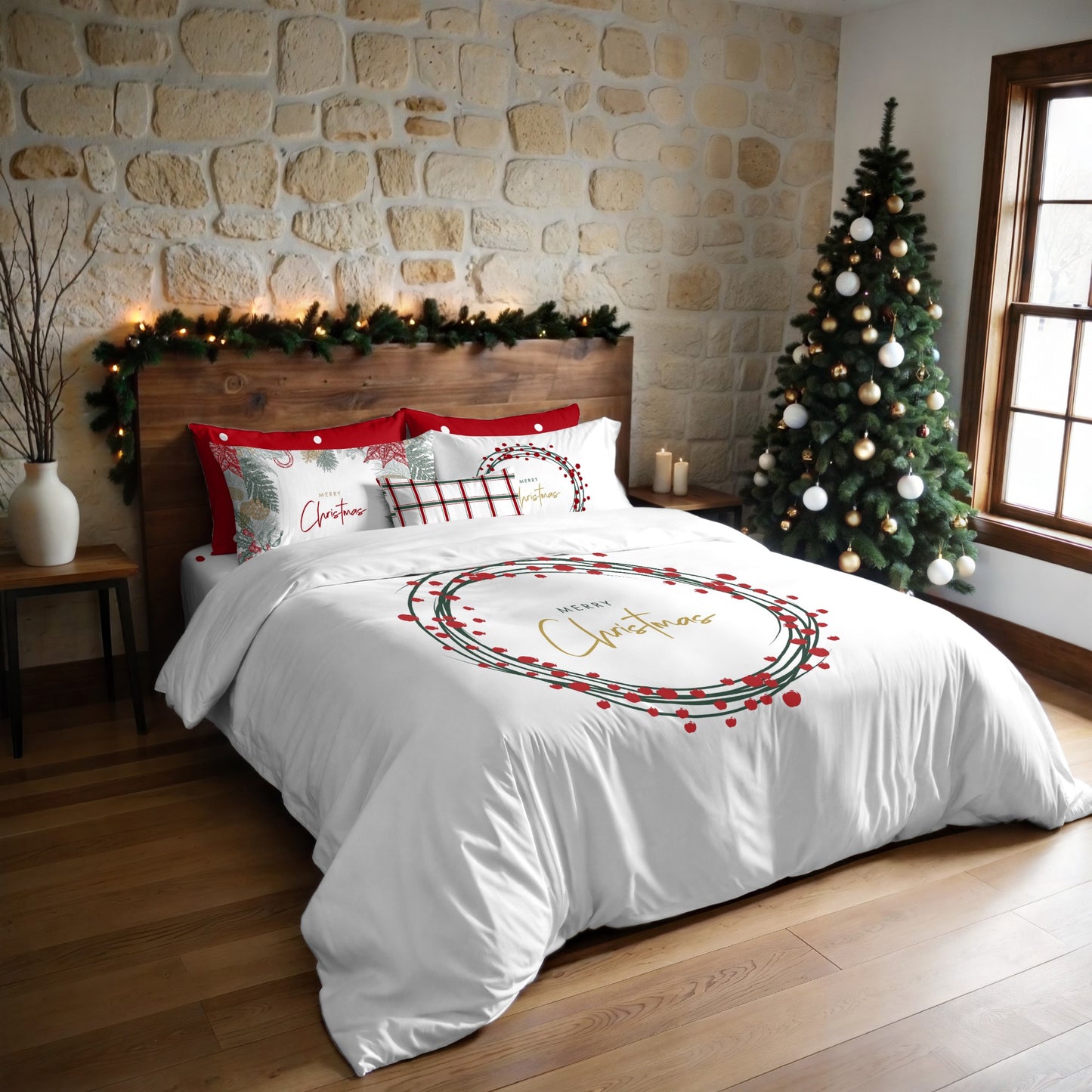 Housse de couette à clics 100% coton Laponia 23