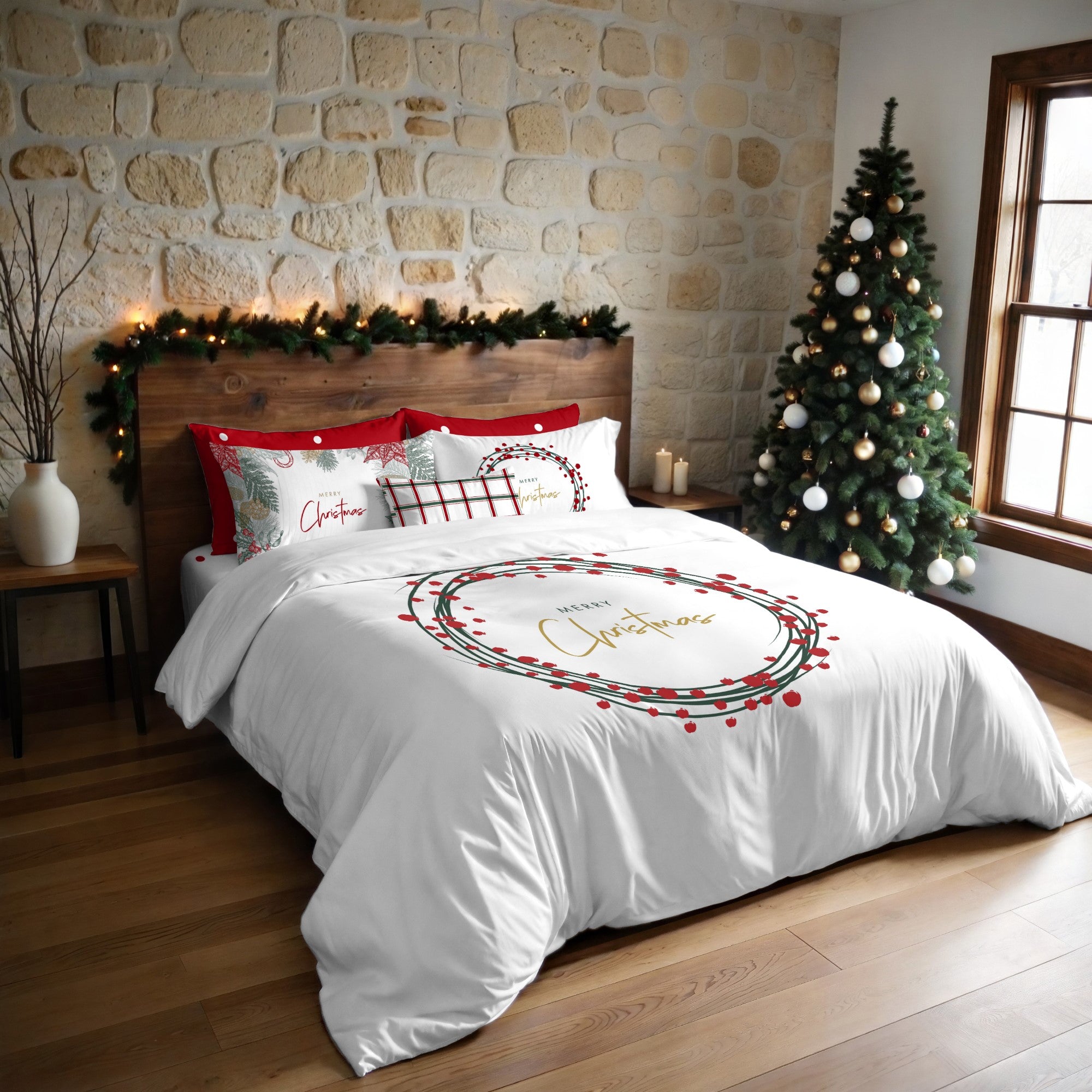 Duvet cover with clicks 100% cotton Lapland 23