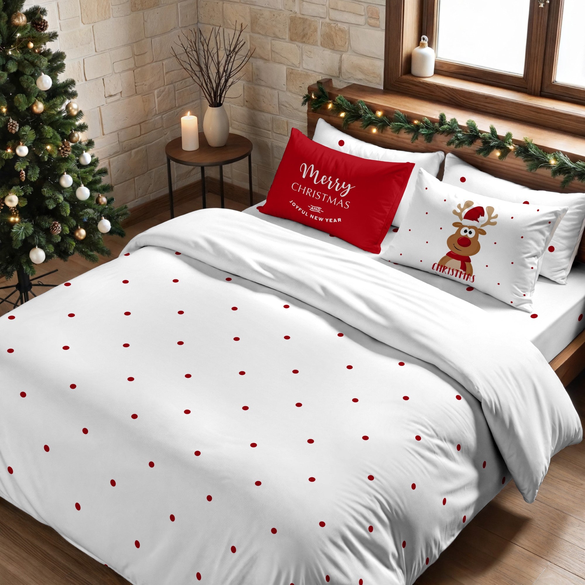 Duvet cover with clicks 100% cotton Lapland 47