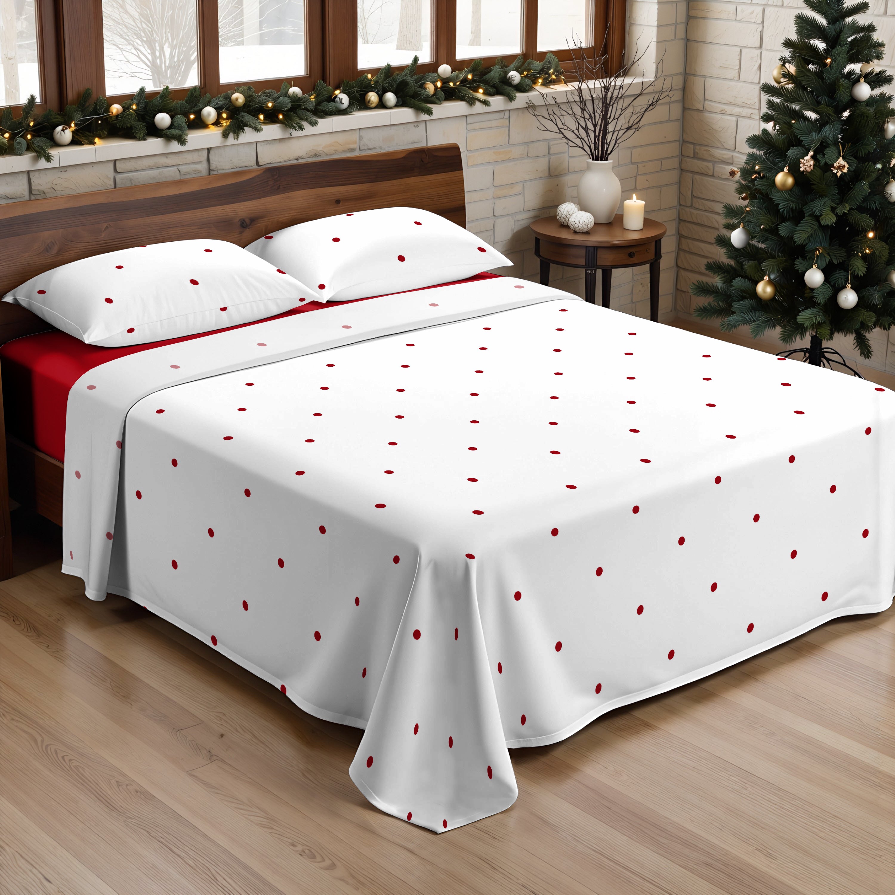 100% cotton sheet set Lapland 47