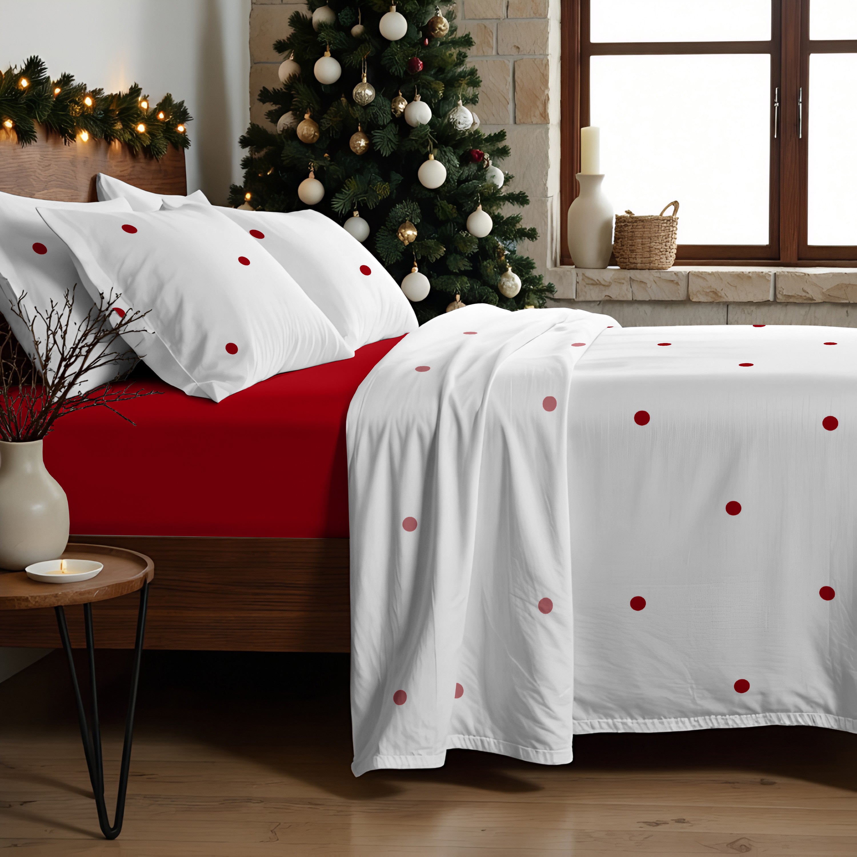 100% cotton sheet set Lapland 47