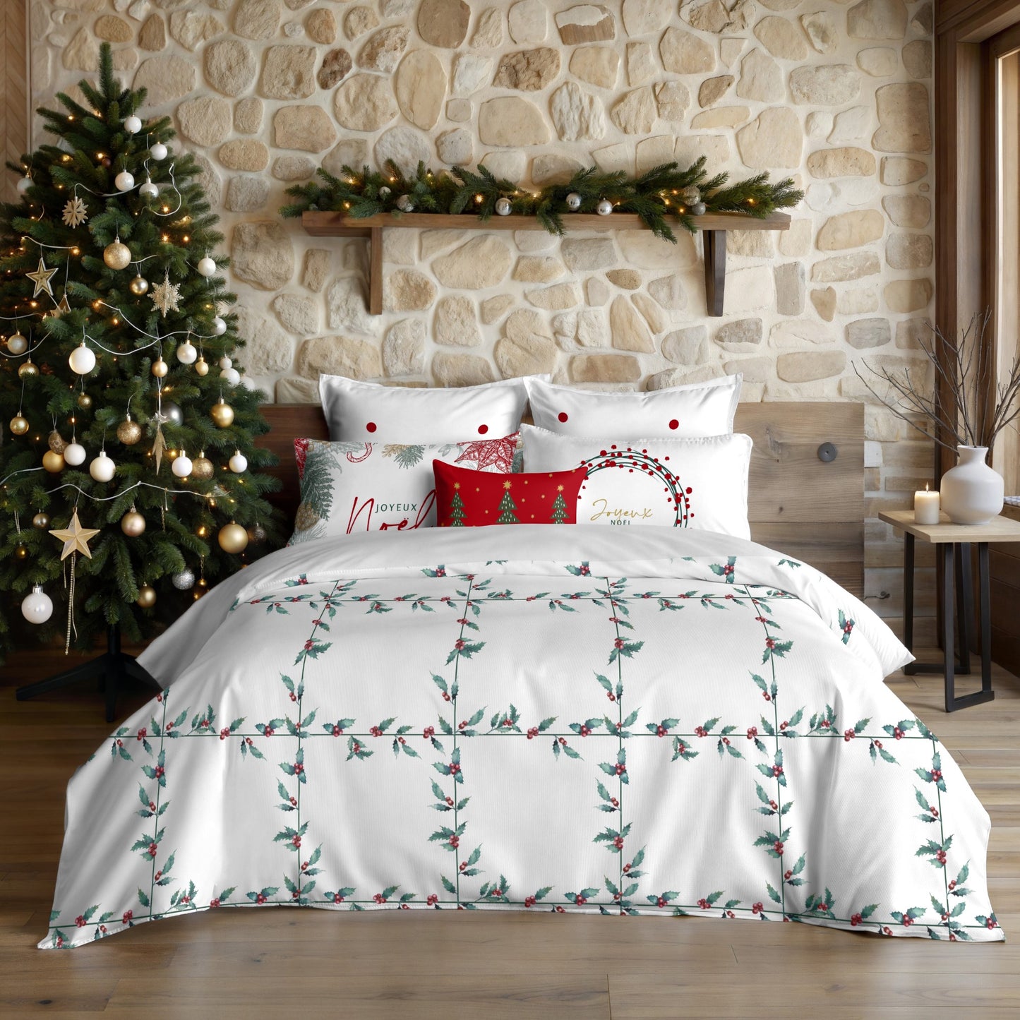 Housse de couette à clics 100% coton Laponia 49