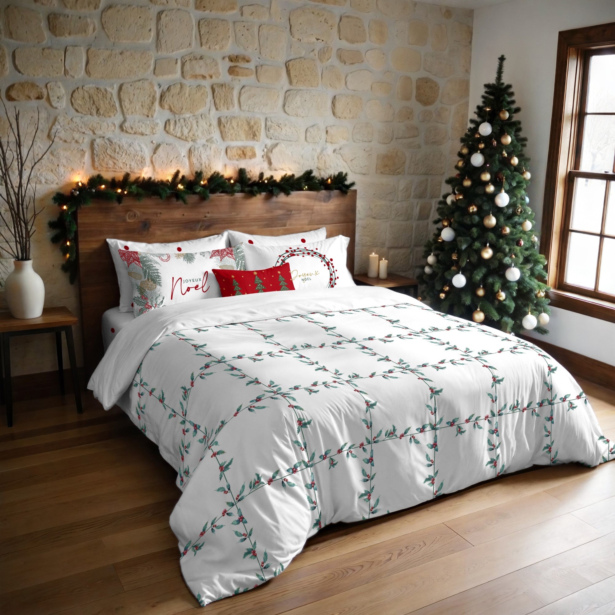 Duvet cover with clicks 100% cotton Lapland 49