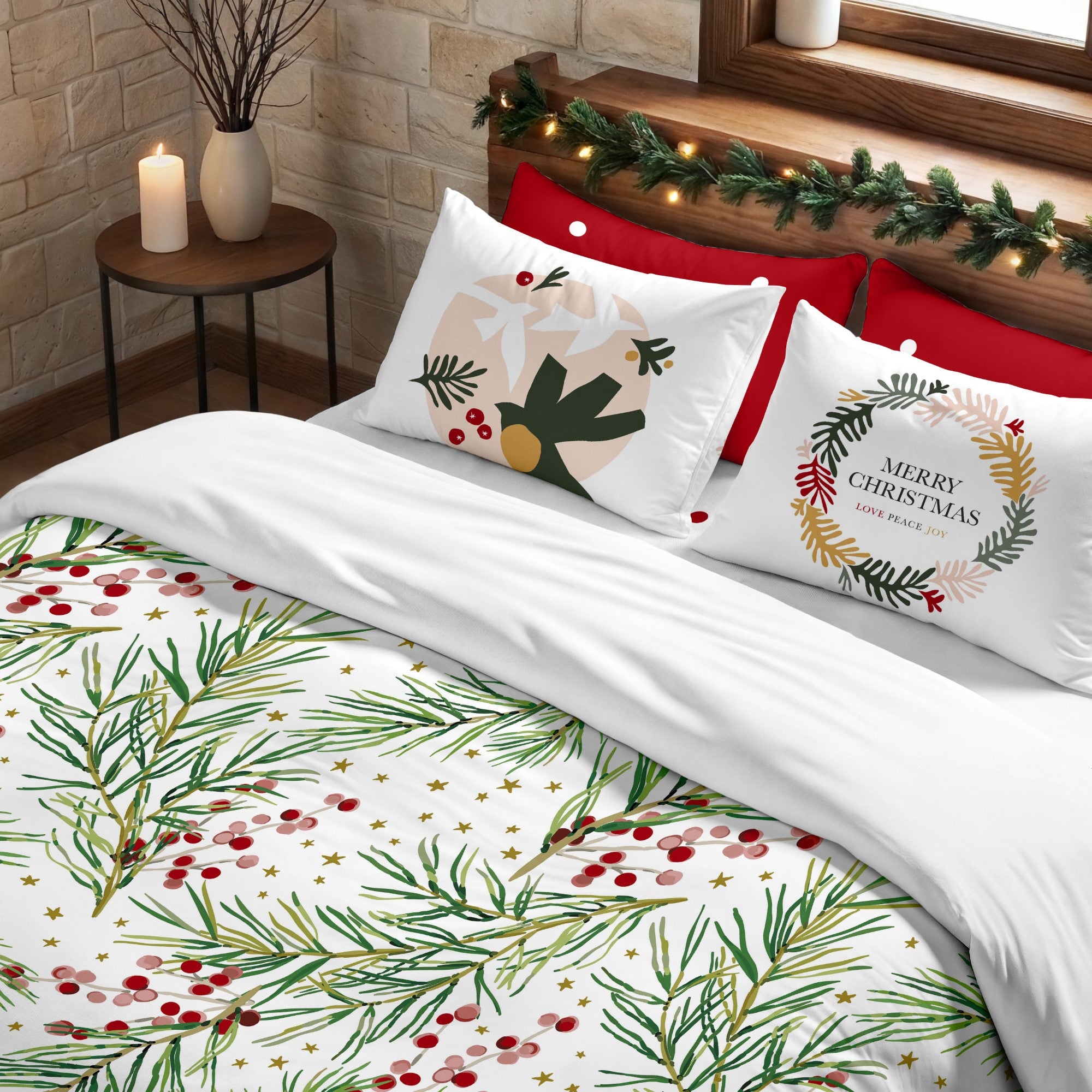 Duvet cover with clicks 100% cotton Lapland 4