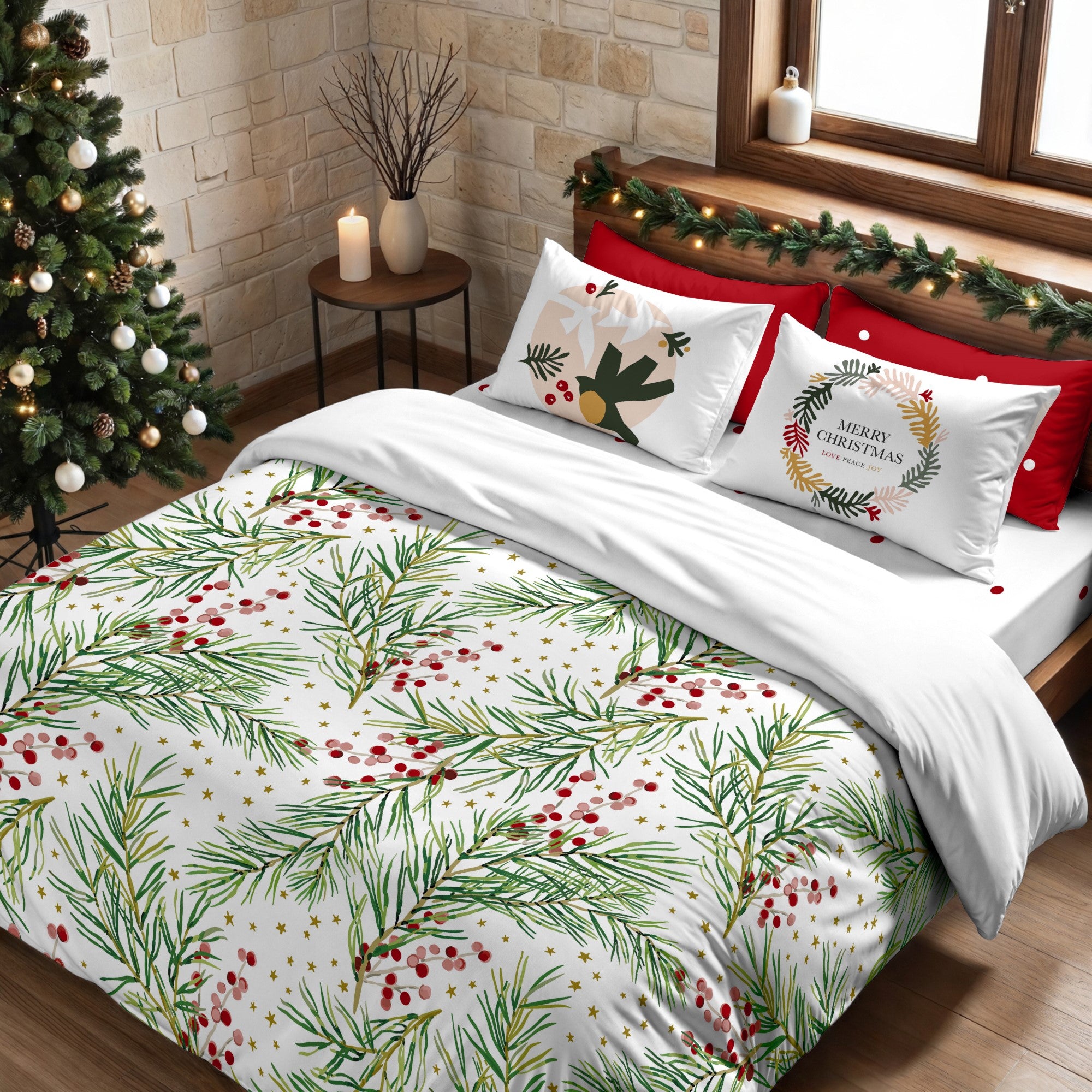 Duvet cover with clicks 100% cotton Lapland 4