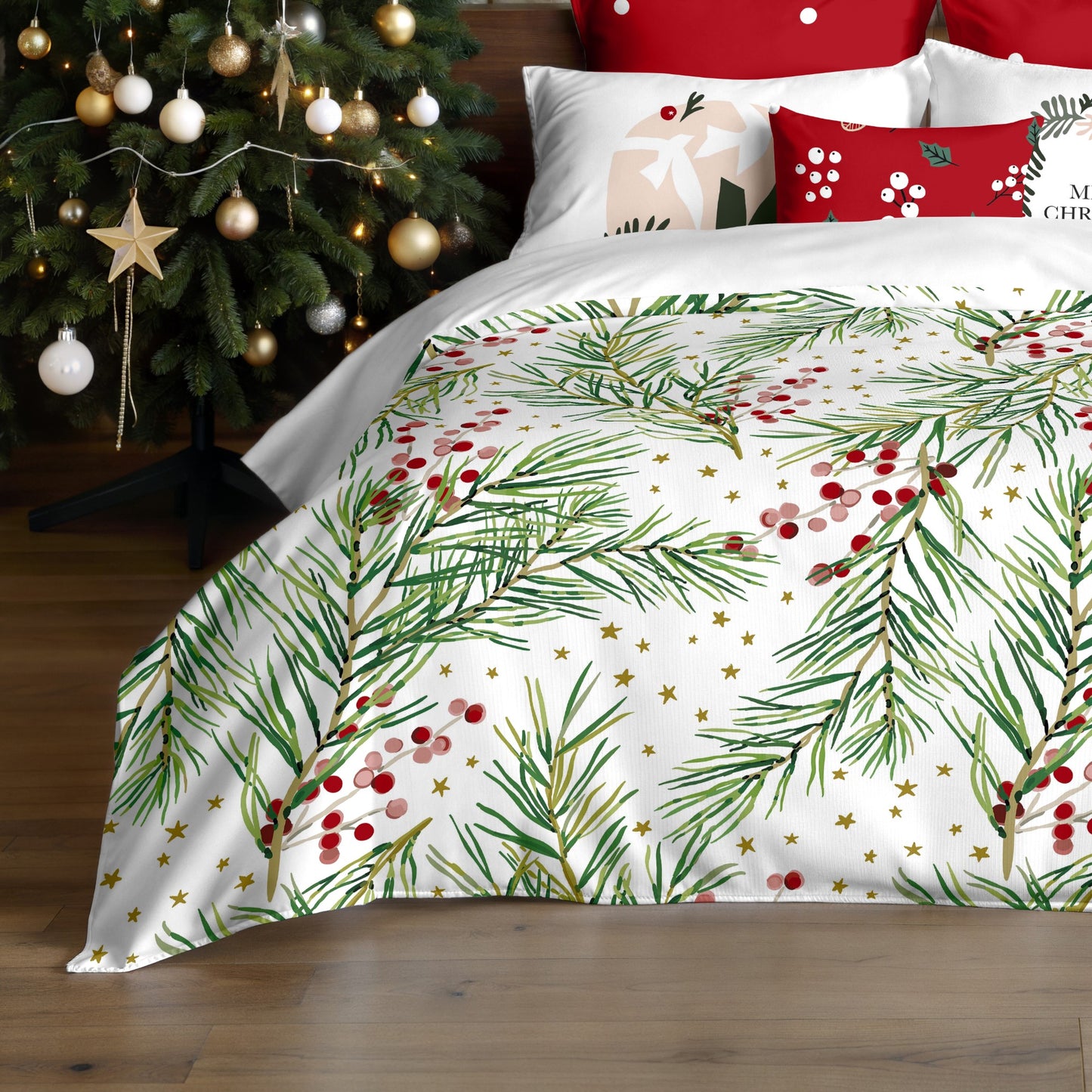 Housse de couette à clics 100% coton Laponia 4