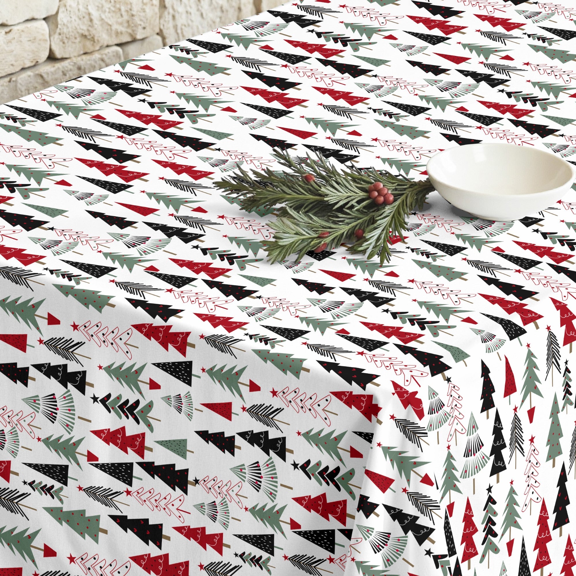 Nappe antitache Noël Laponie 50-100