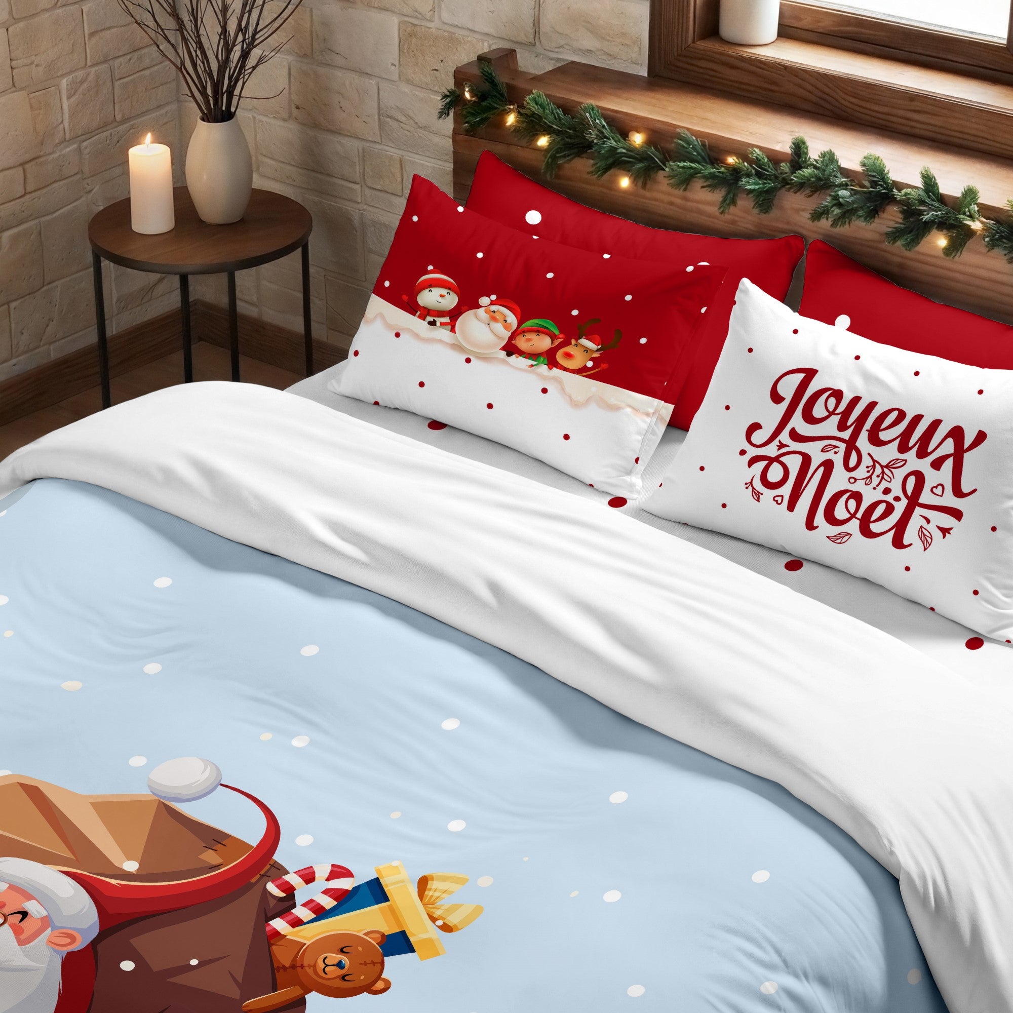 Duvet cover with clicks 100% cotton Lapland 53