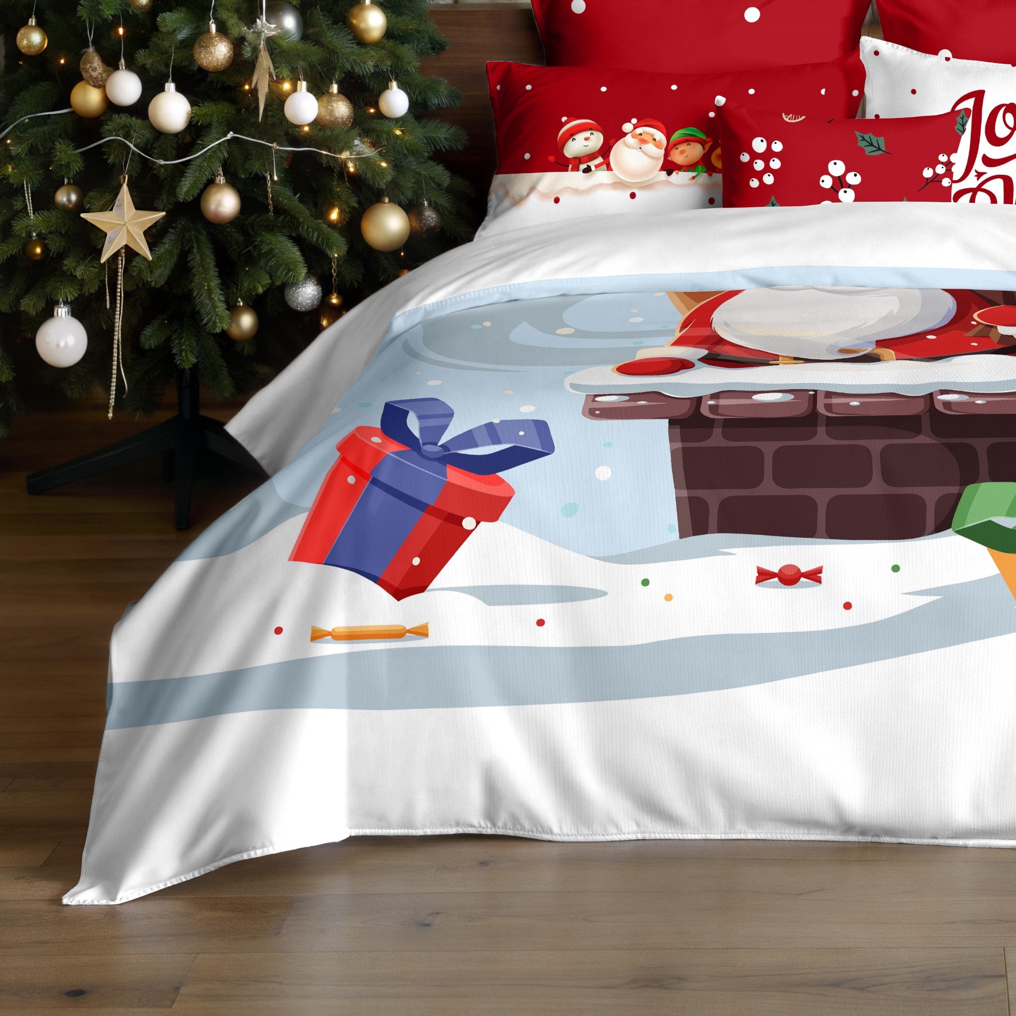Duvet cover with clicks 100% cotton Lapland 53