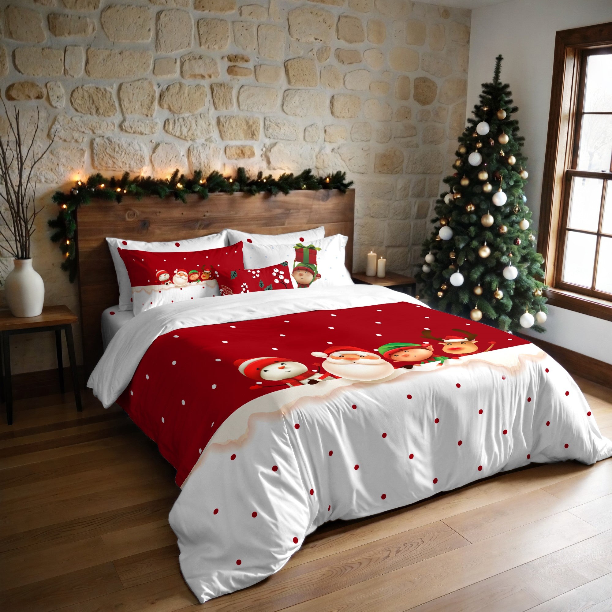 Duvet cover with clicks 100% cotton Lapland 54