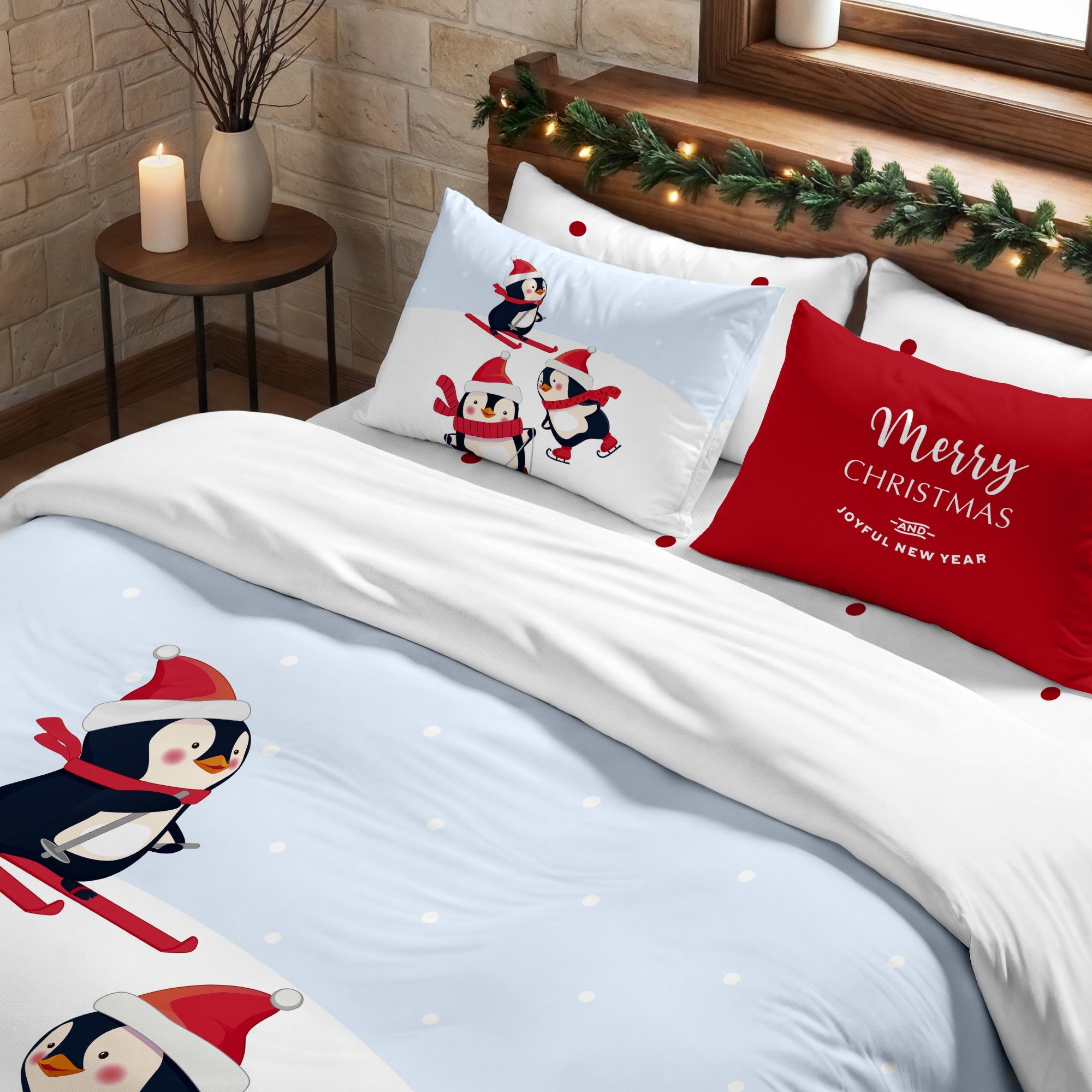 Duvet cover with clicks 100% cotton Lapland 56