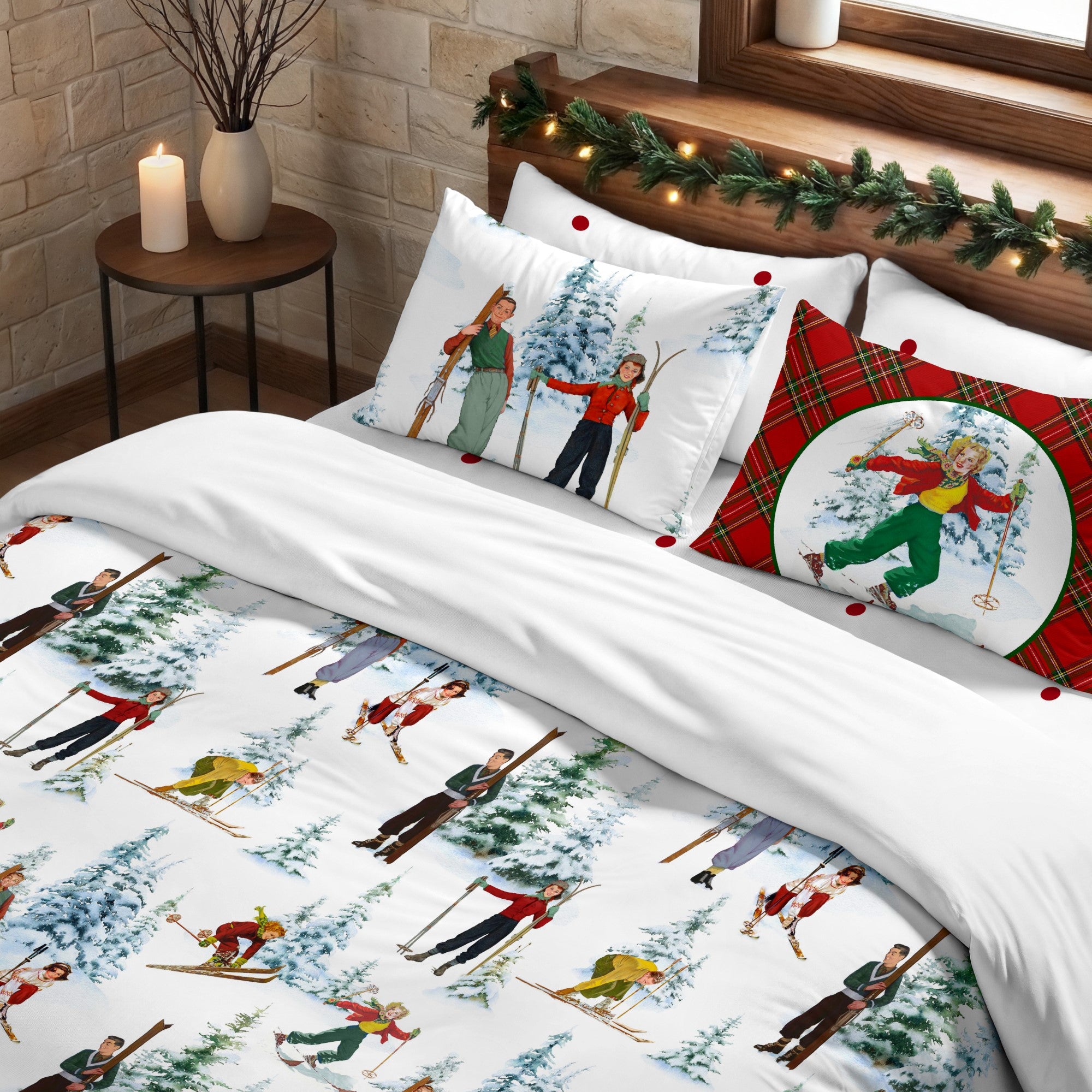 Duvet cover with clicks 100% cotton Lapland 58