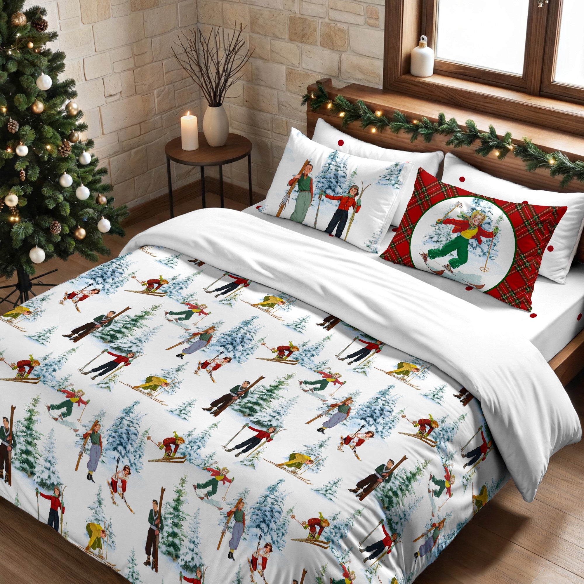 Duvet cover with clicks 100% cotton Lapland 58