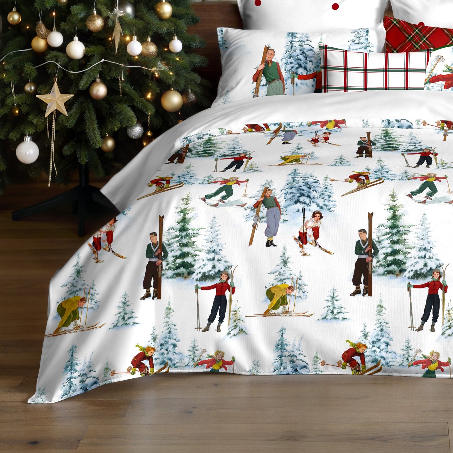 Housse de couette à clics 100% coton Laponia 58