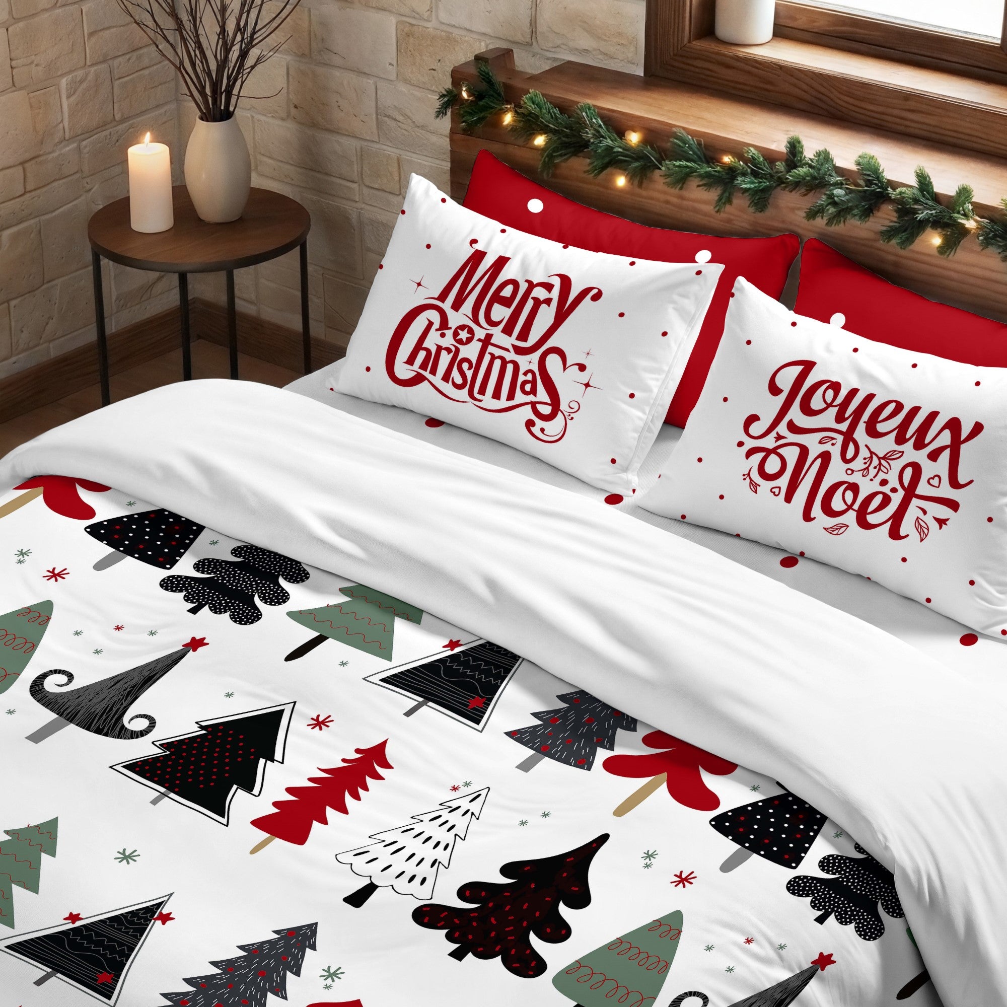 Duvet cover with clicks 100% cotton Lapland 5