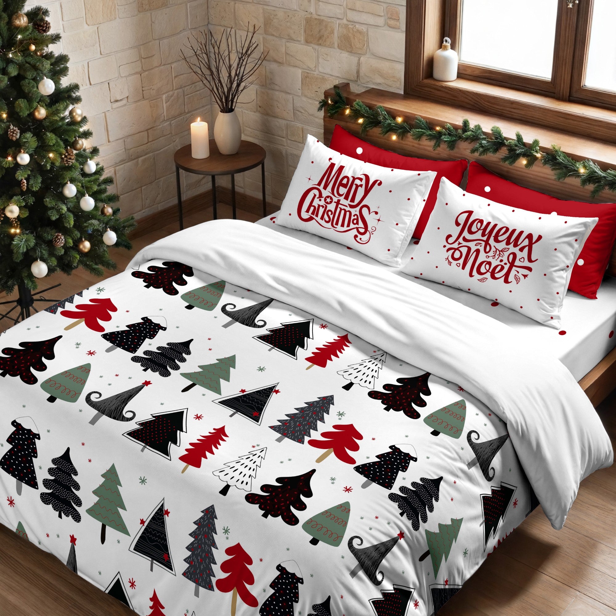Duvet cover with clicks 100% cotton Lapland 5