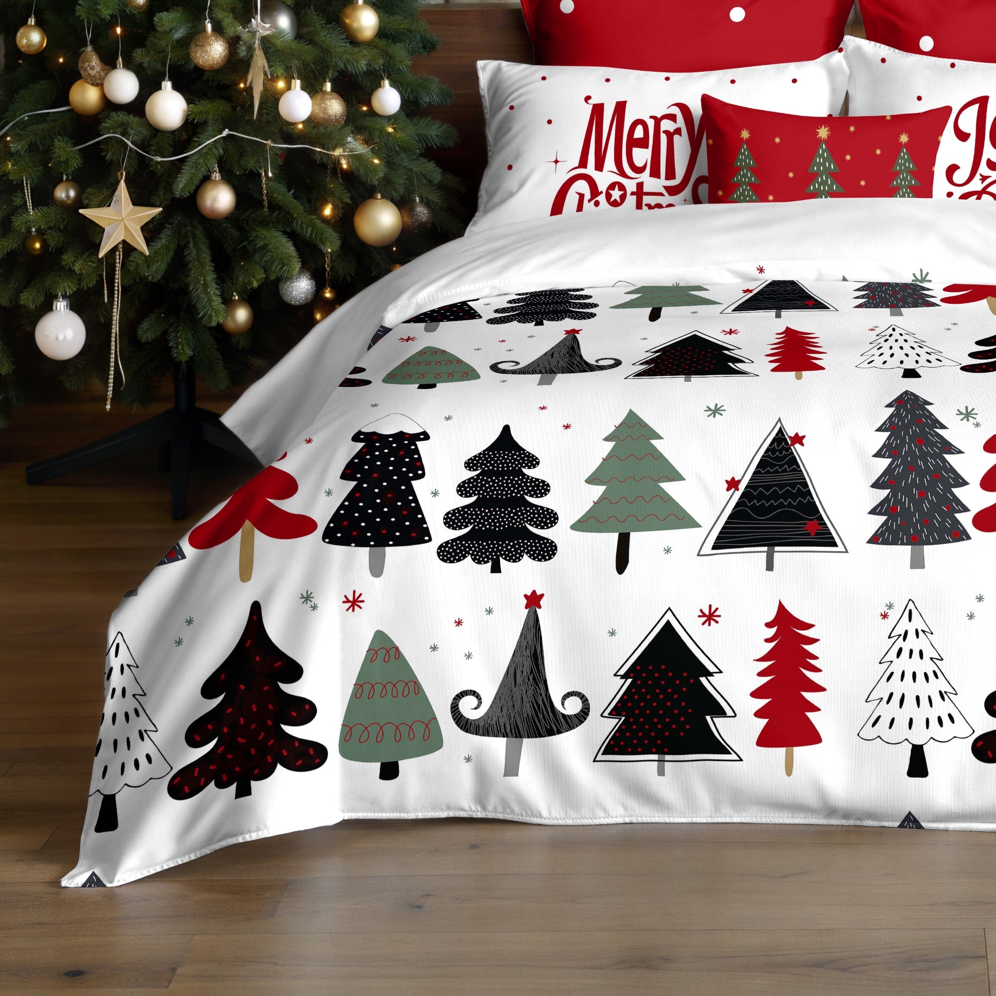 Duvet cover with clicks 100% cotton Lapland 5