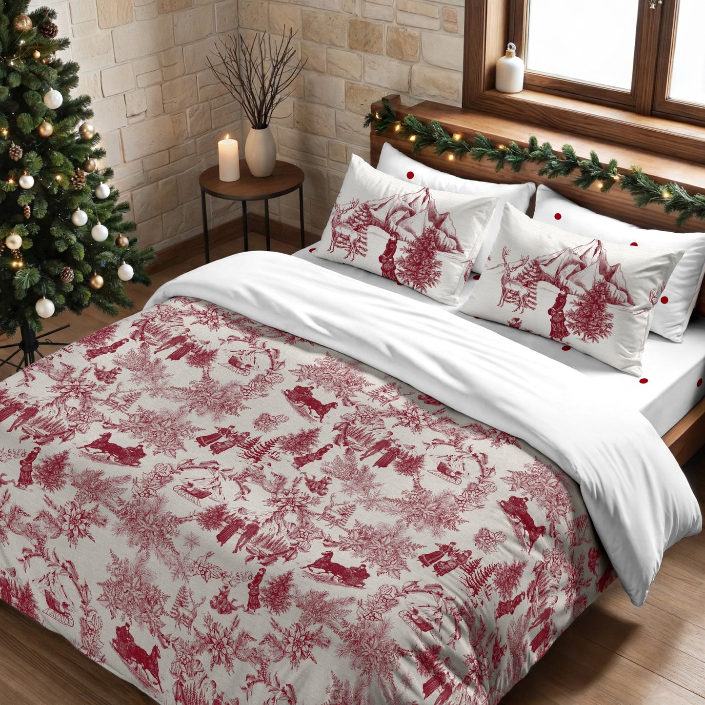 Housse de couette à clics 100% coton Laponia 60