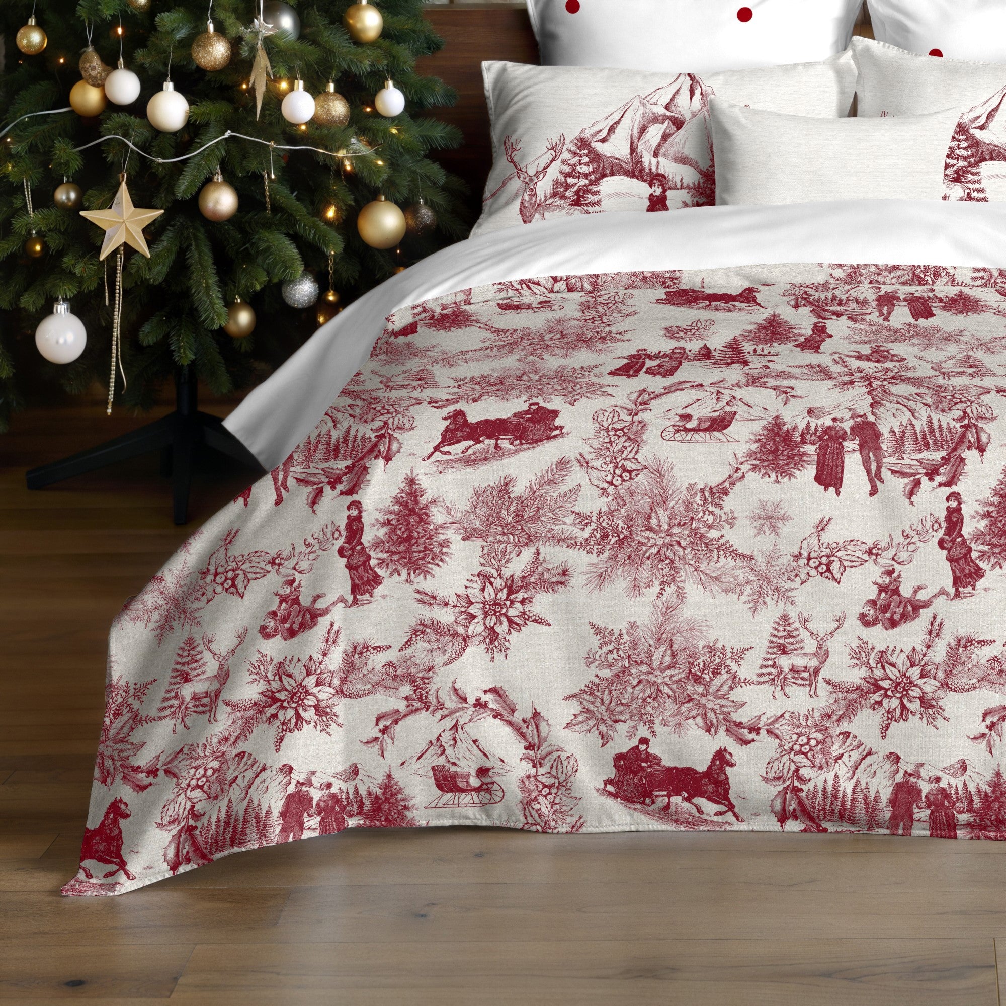 Duvet cover with clicks 100% cotton Lapland 60