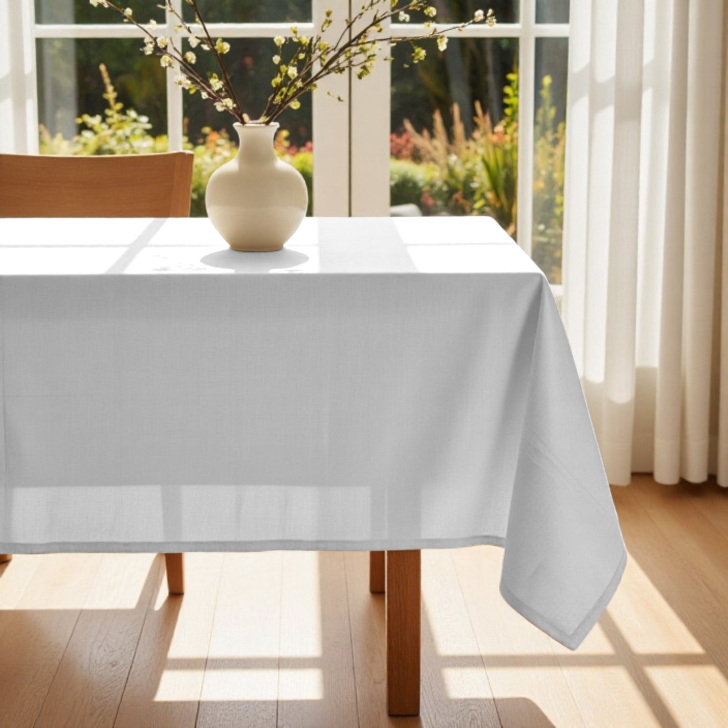 Mantel antimanchas XL Liso blanco 103