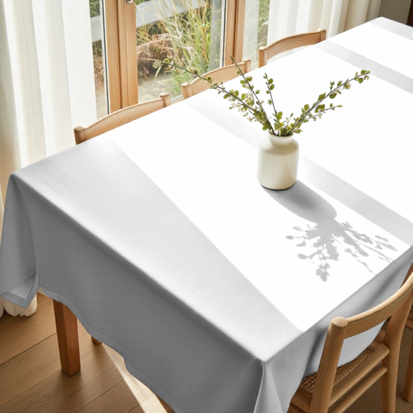 Mantel antimanchas XL Liso blanco 103