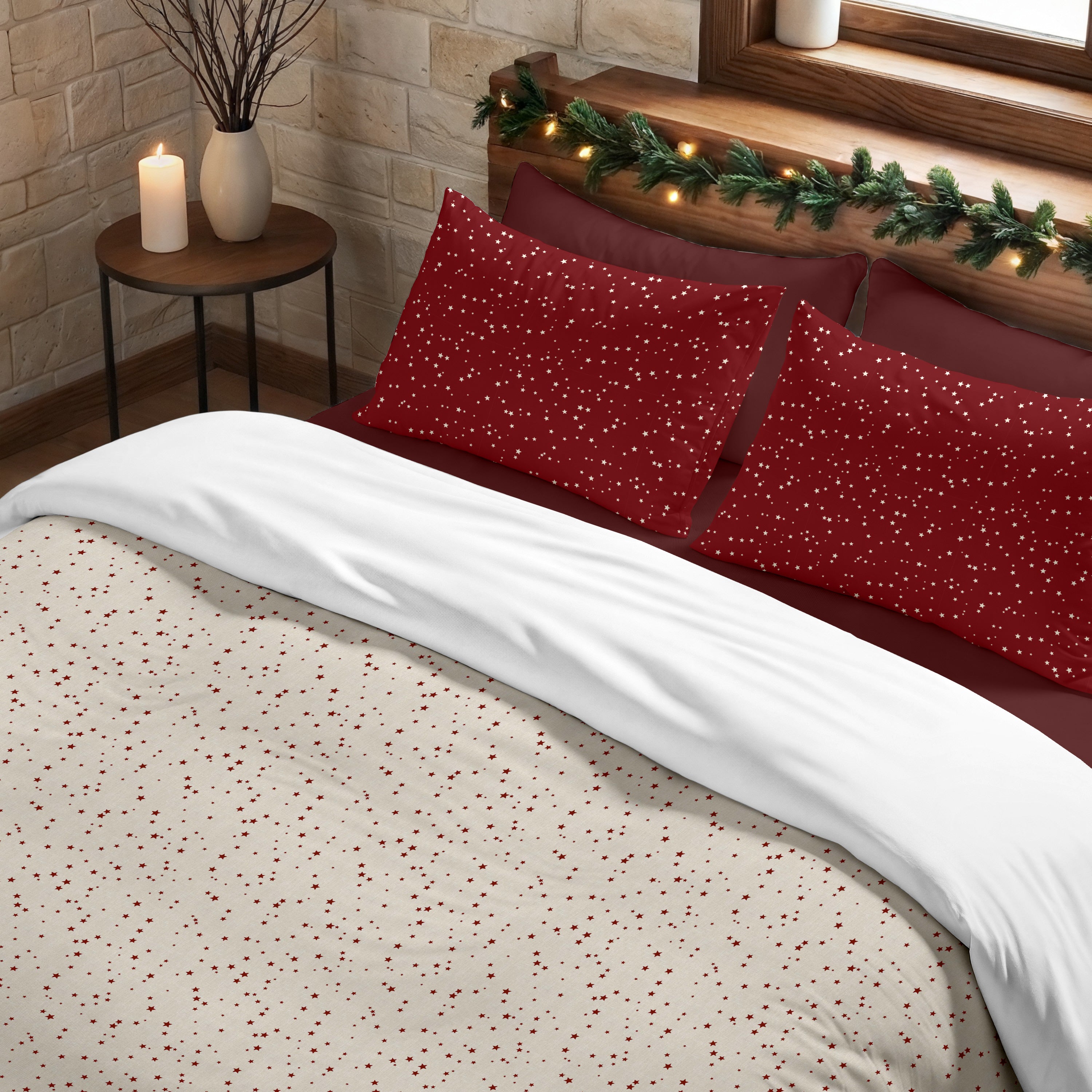 Housse de couette à clics 100% coton Laponia 13