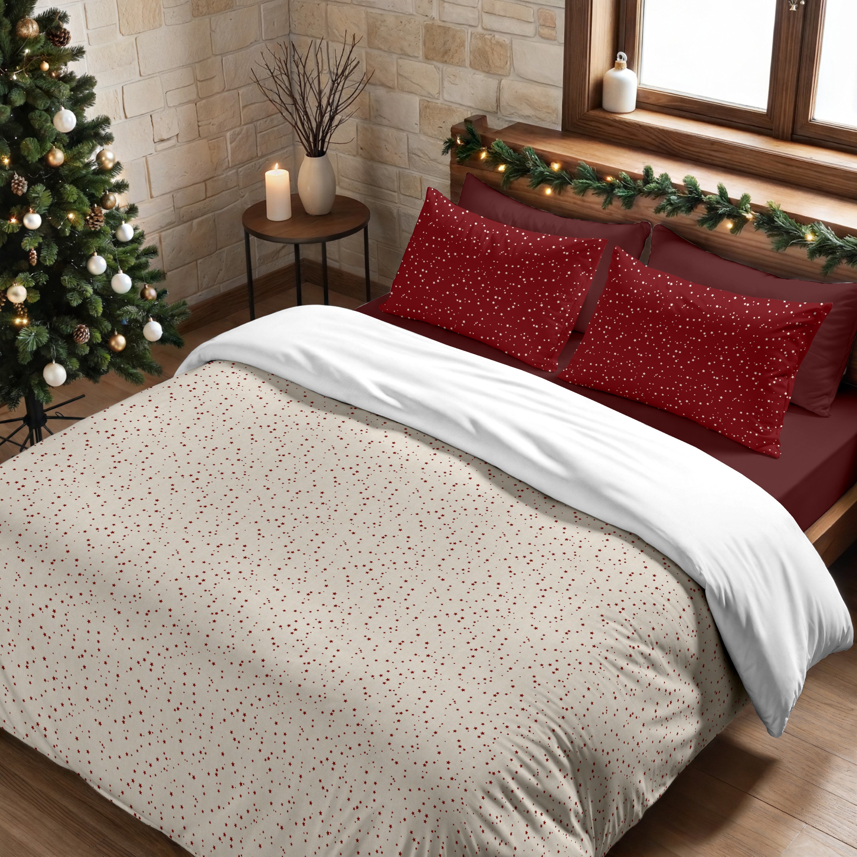 Housse de couette à clics 100% coton Laponia 13