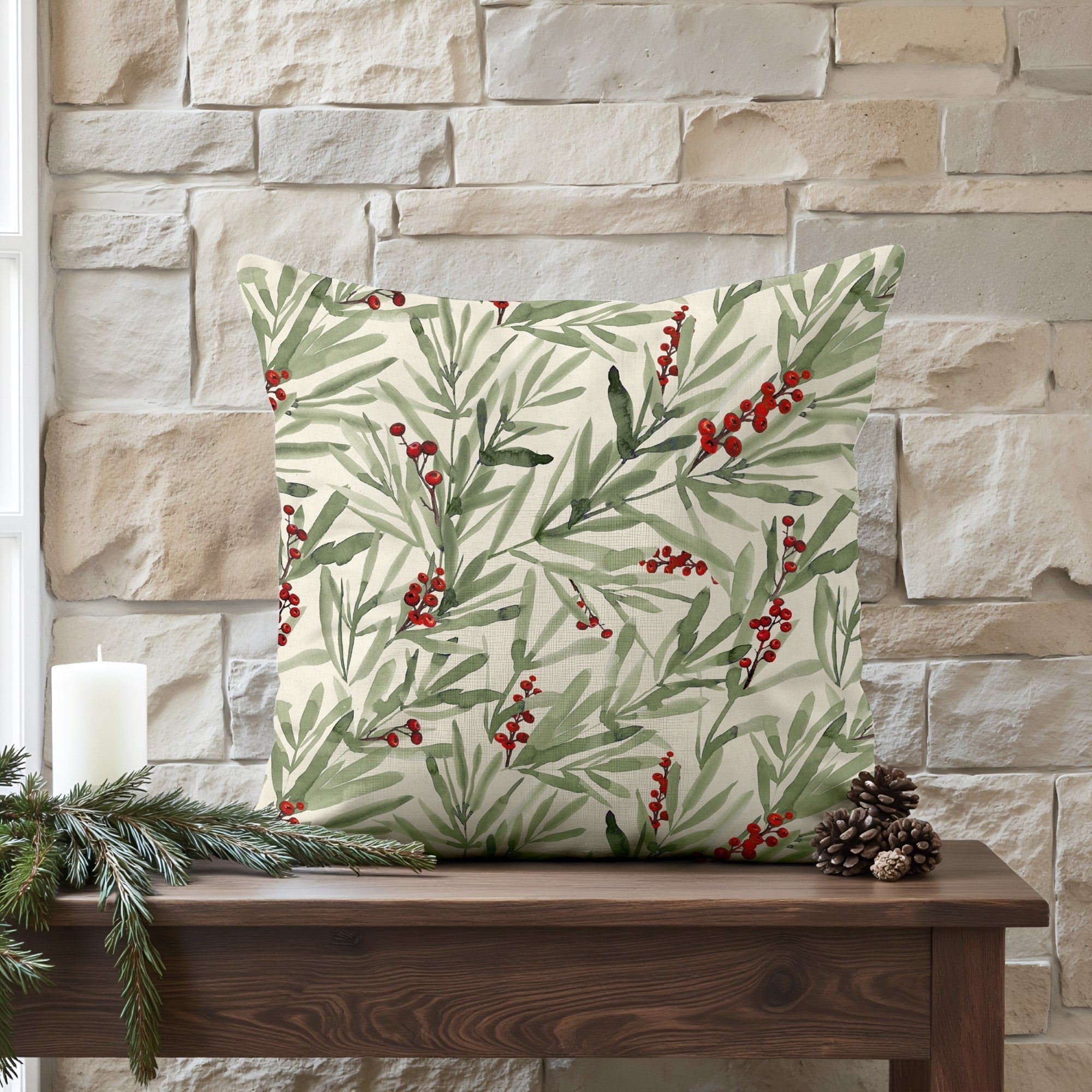 Funda de cojín 100% algodón Merry Christmas 46-102 50x50 cm