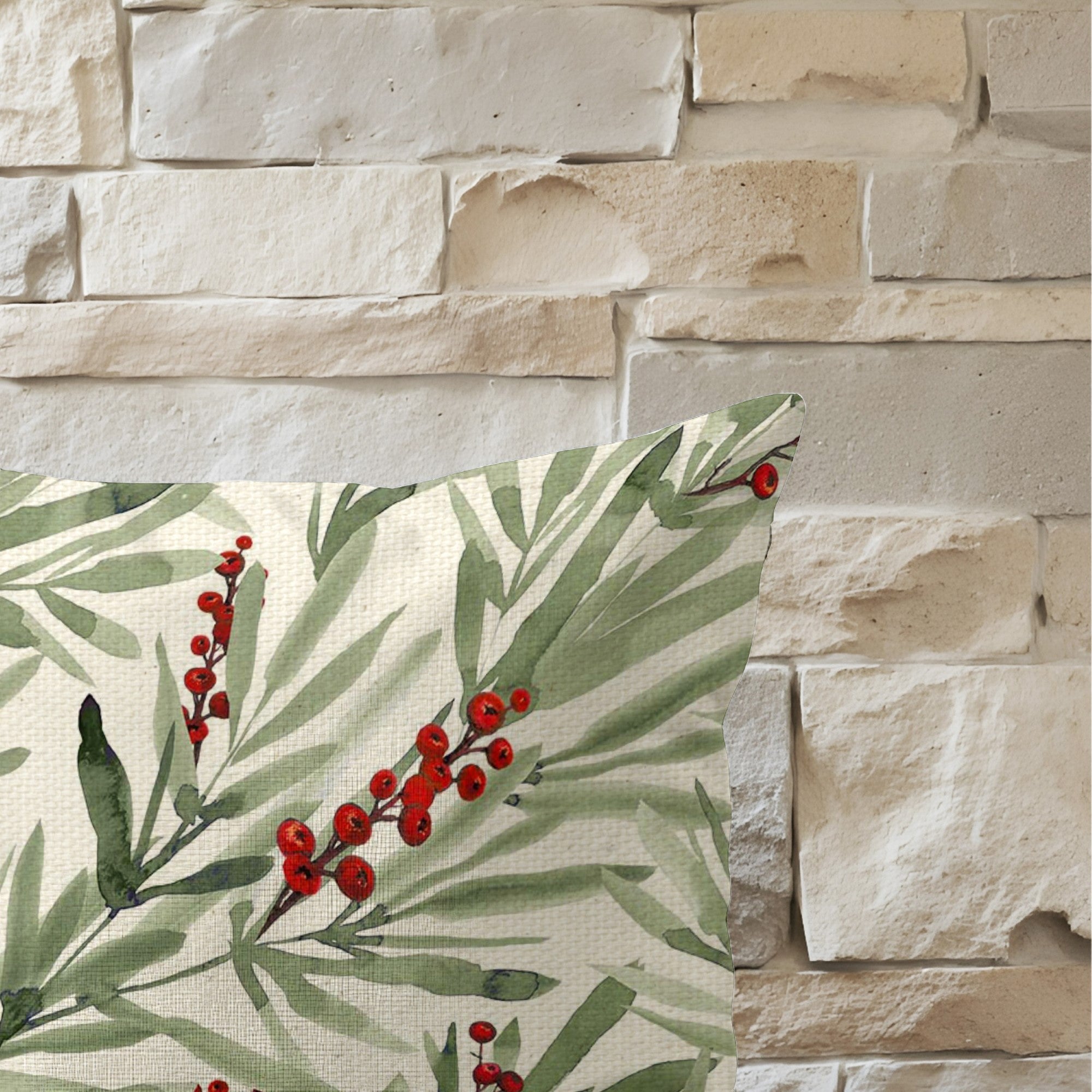 Funda de cojín 100% algodón Merry Christmas 46-102 30x50 cm