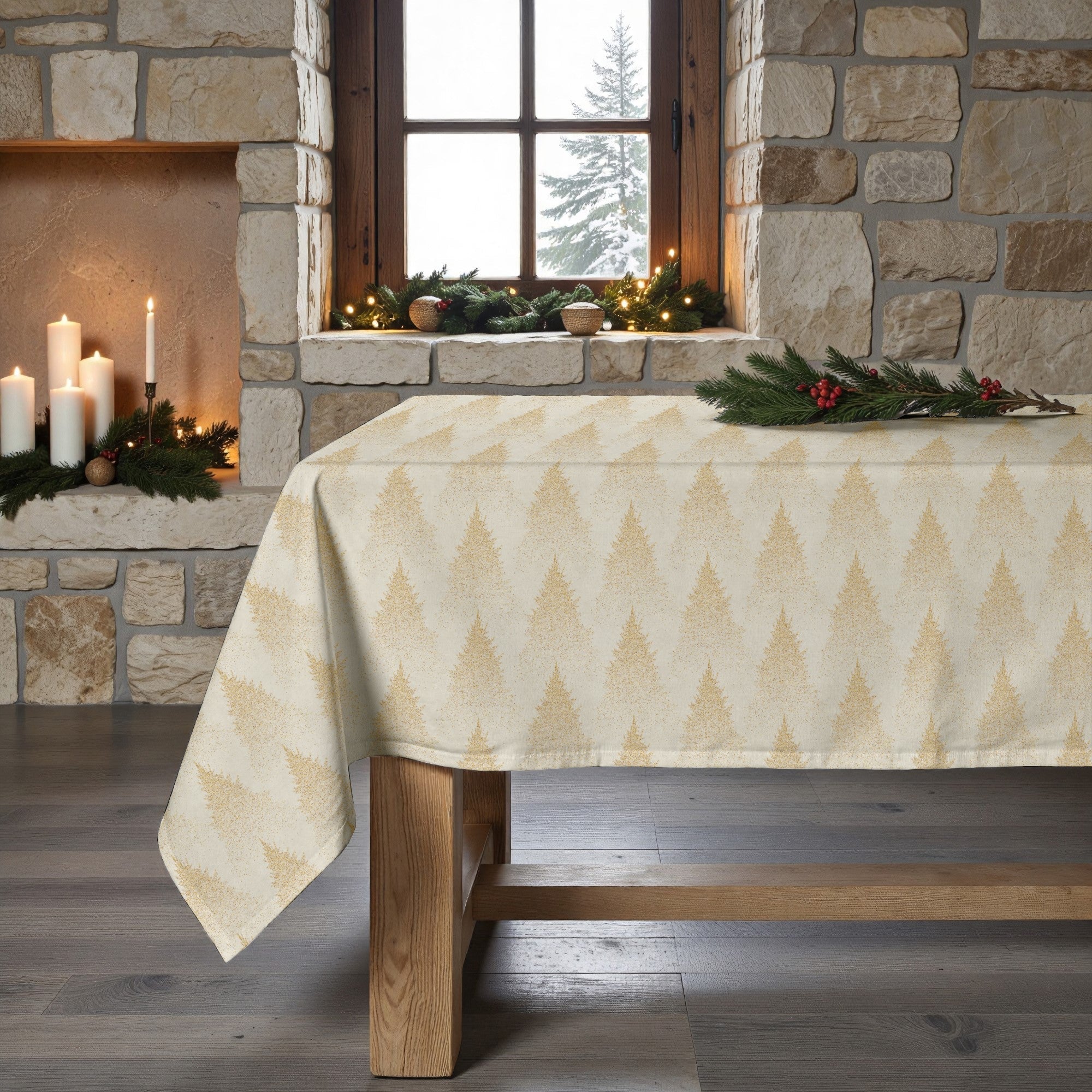 Mantel antimanchas Merry Christmas 72