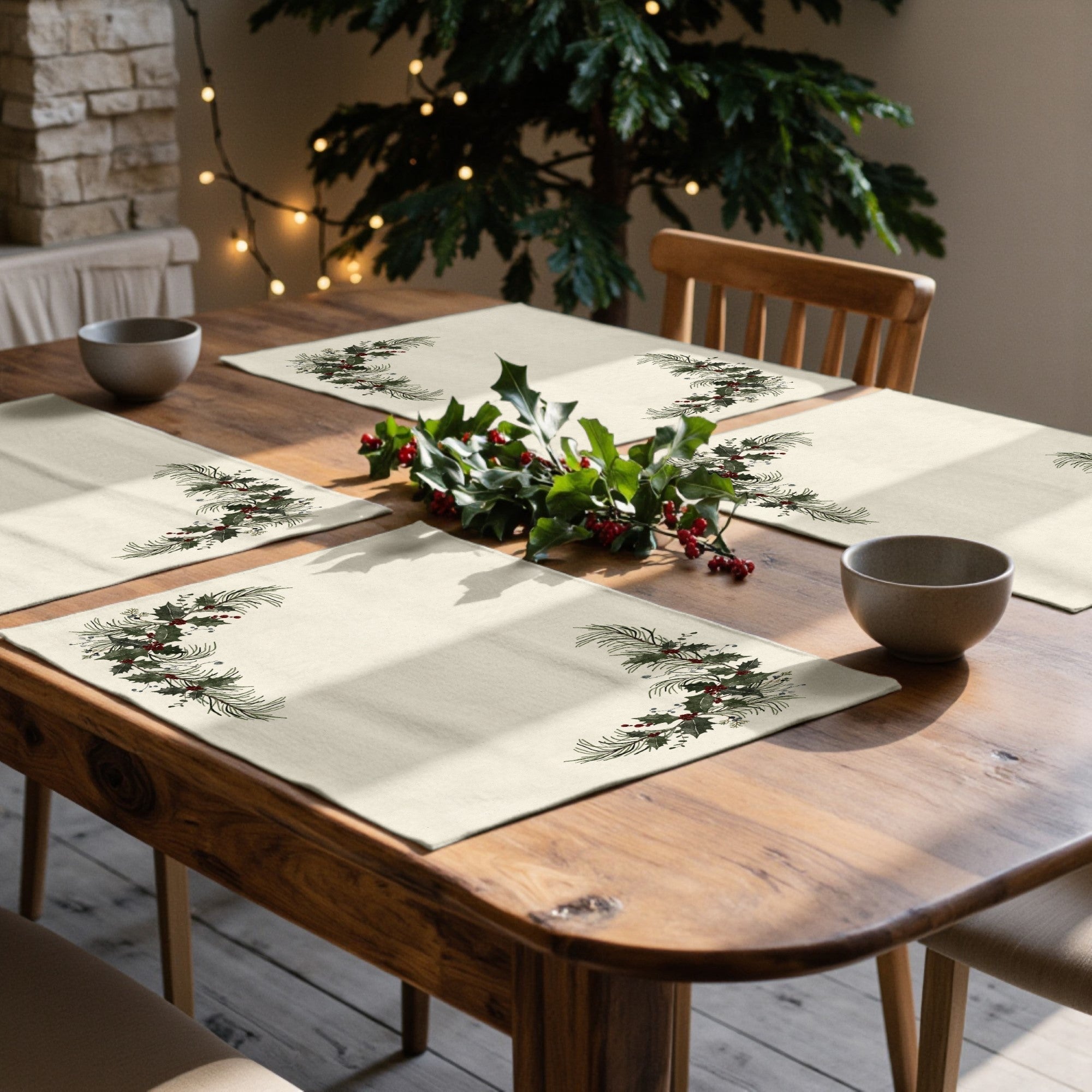 Mantel individual antimanchas pack 2 unidades Mistletoe 1225