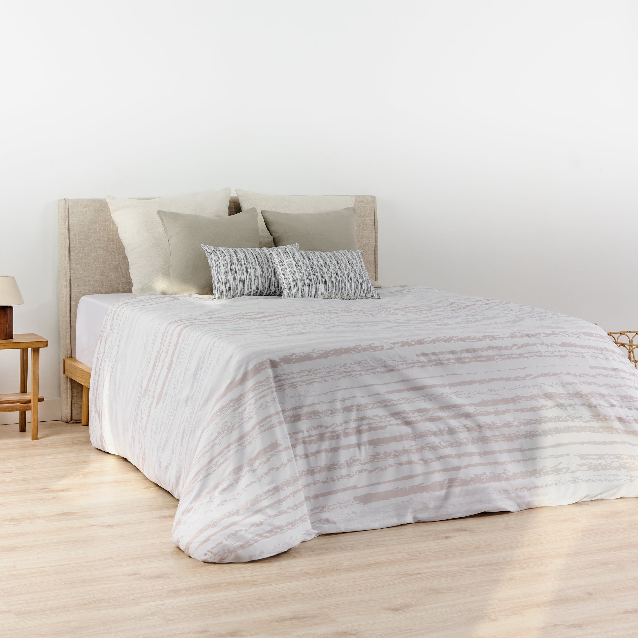 Funda nórdica con botones 100% algodón Oslo