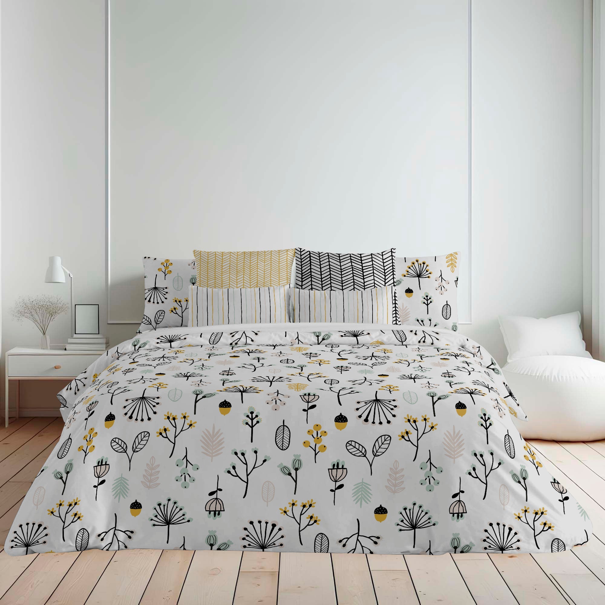 Duvet cover with buttons 100% Santorini cotton
