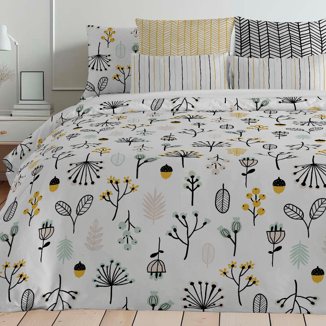 Duvet cover with buttons 100% Santorini cotton