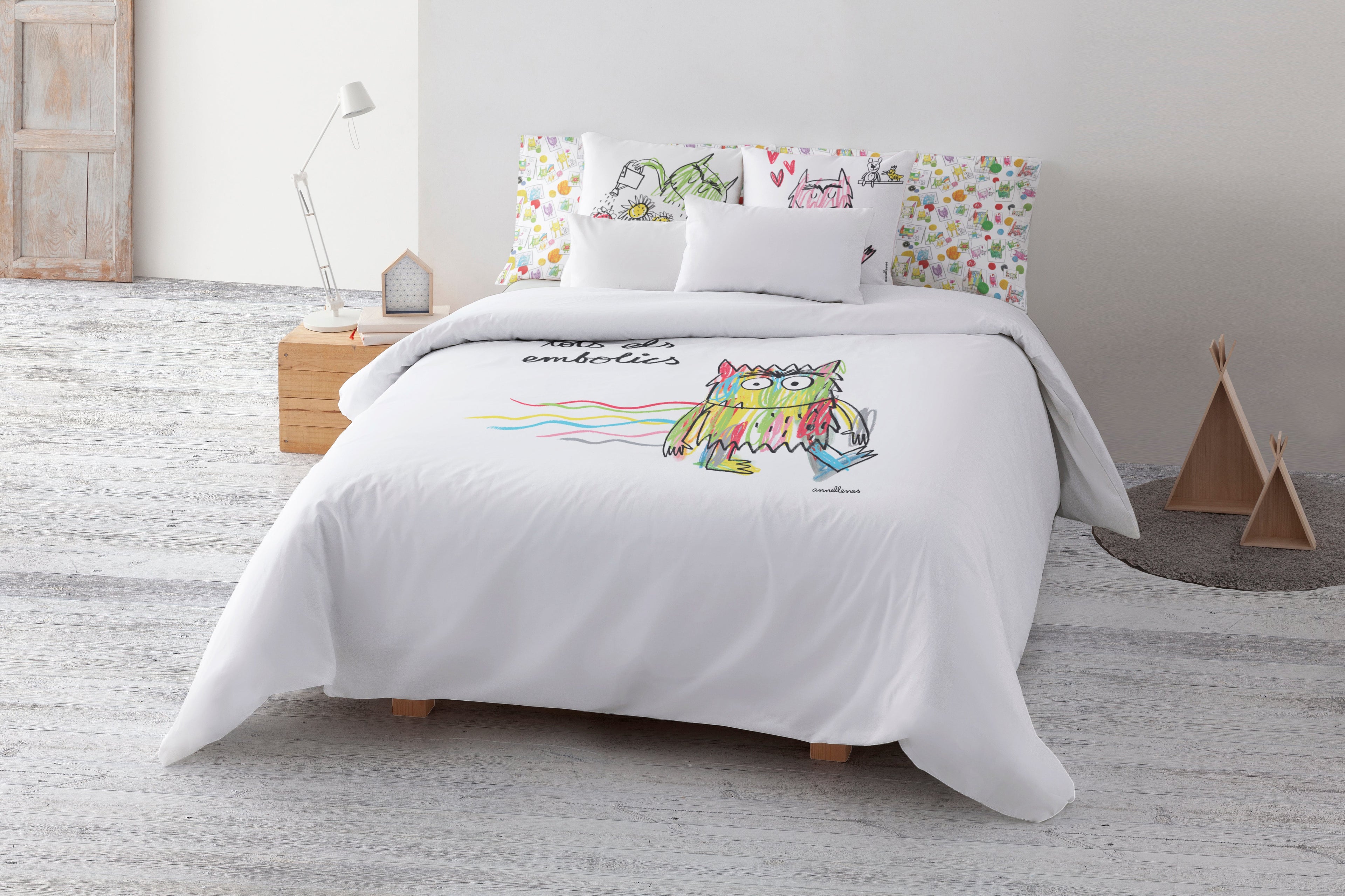 Funda nórdica con botones 100% algodón Líos Catalá