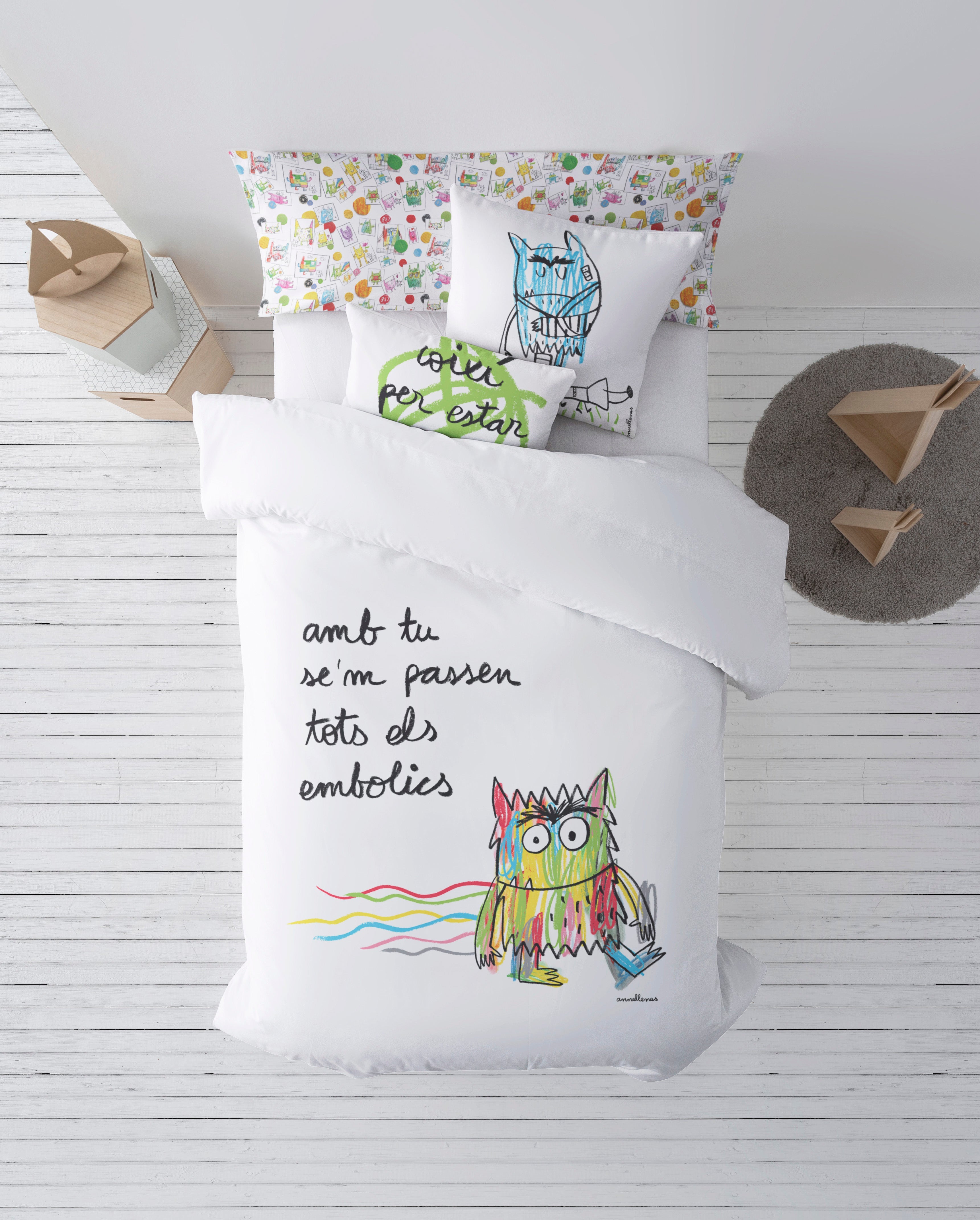 Funda nórdica con botones 100% algodón Líos Catalá